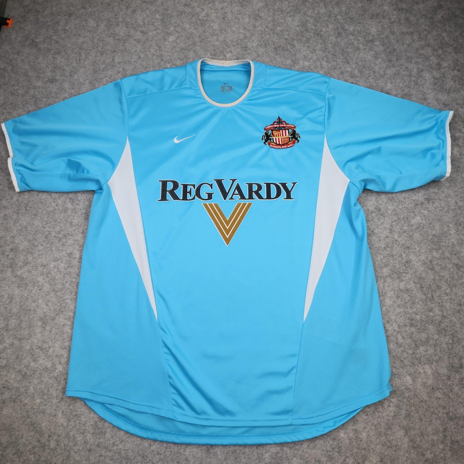 Sunderland Shirt Mens XL Blue Reg Vardy 2002 2003 Nike Dri-FIT Soccer Jersey
