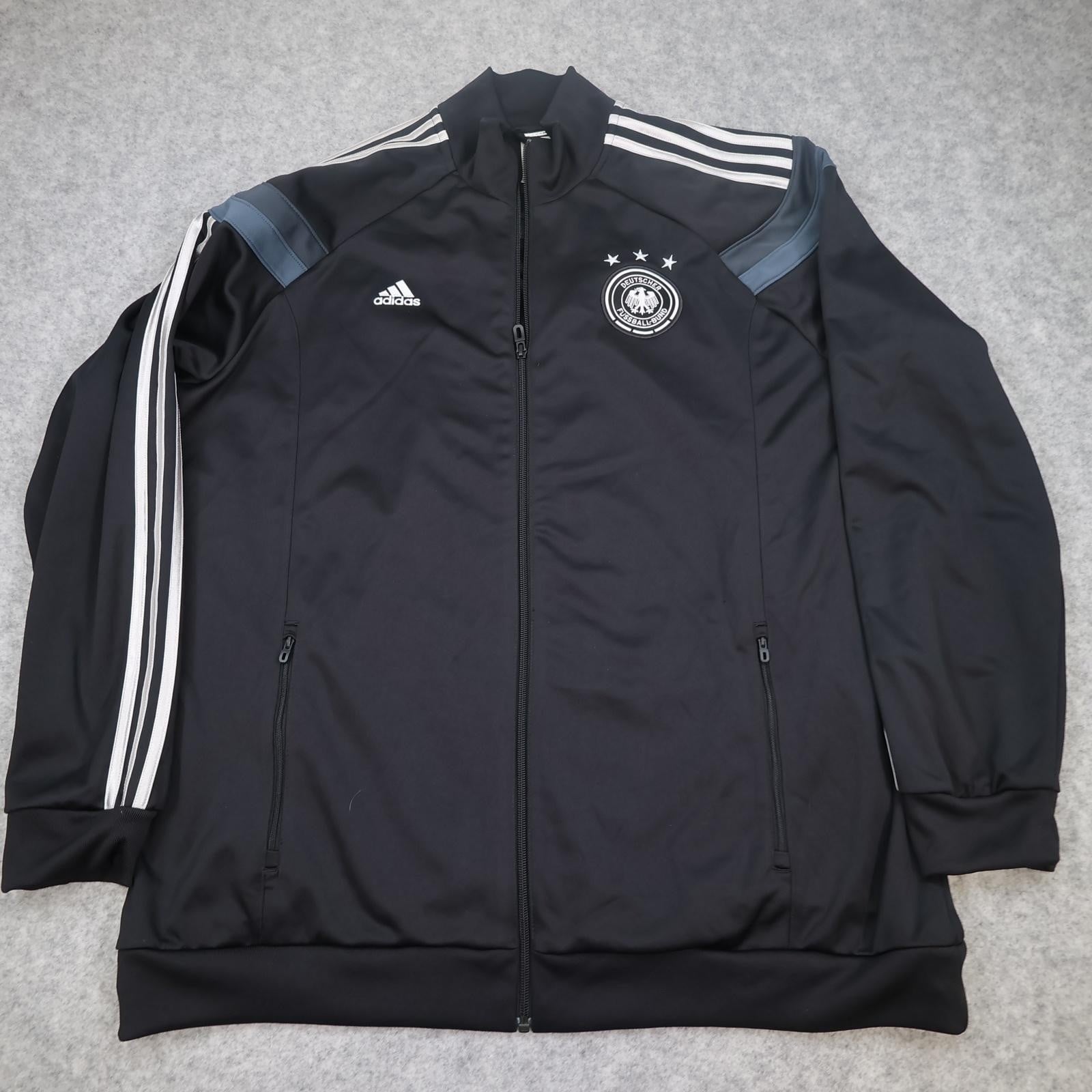 Germany Jacket Mens 2XL Black 2013 2014 Football Adidas Climalite Track Top
