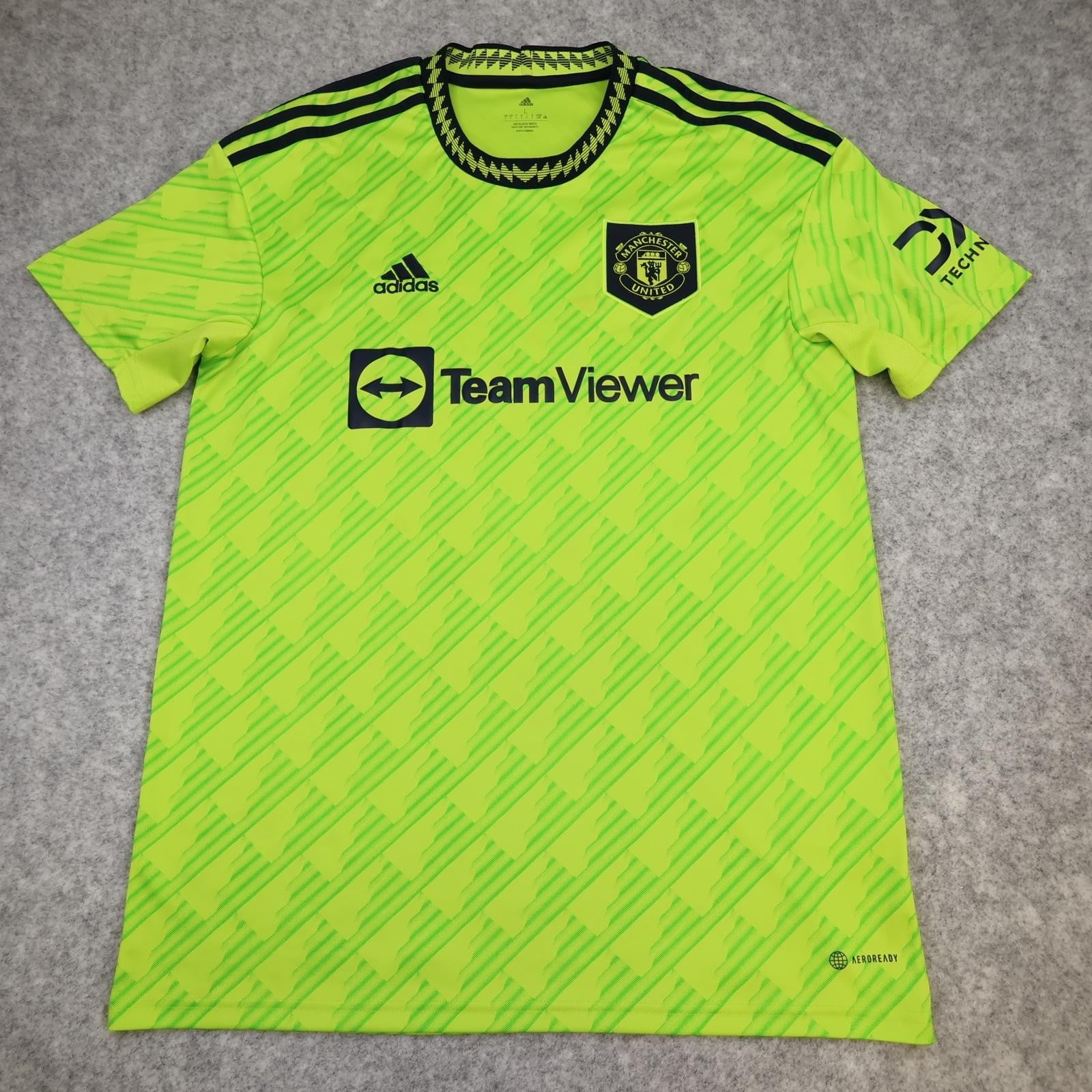 Manchester United Shirt Mens Large 3rd Kit 2022 2023 Football Adidas Jersey