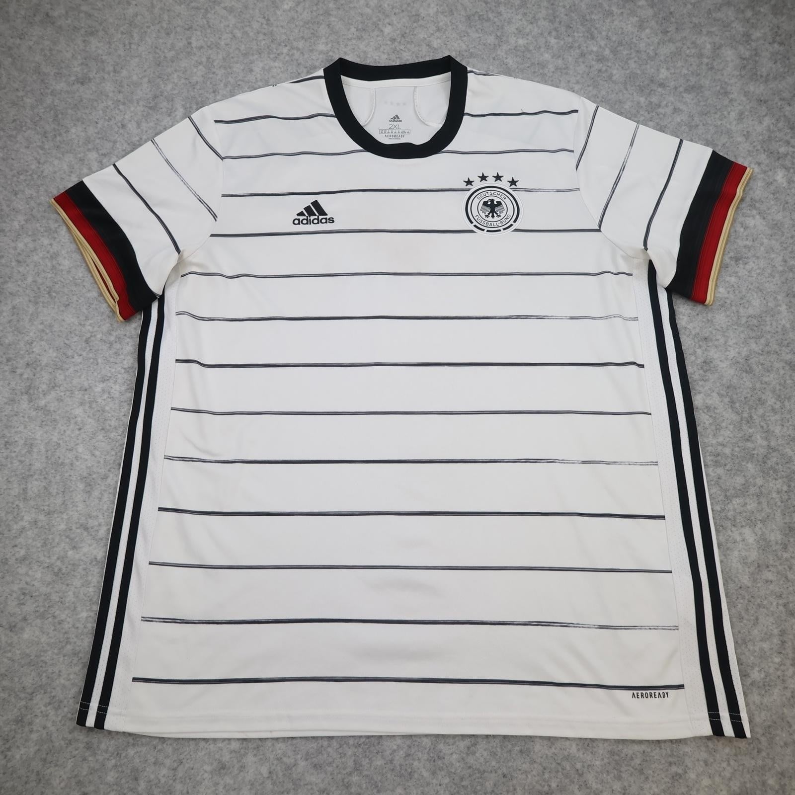 Germany Home Shirt Mens 2XL White 2020 2021 Football Adidas AEROREADY Jersey