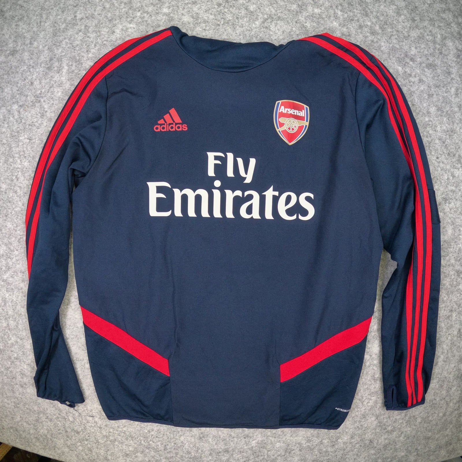 Arsenal Training Drill Top Large 2019-20 Adidas Snood Hood Pullover Navy