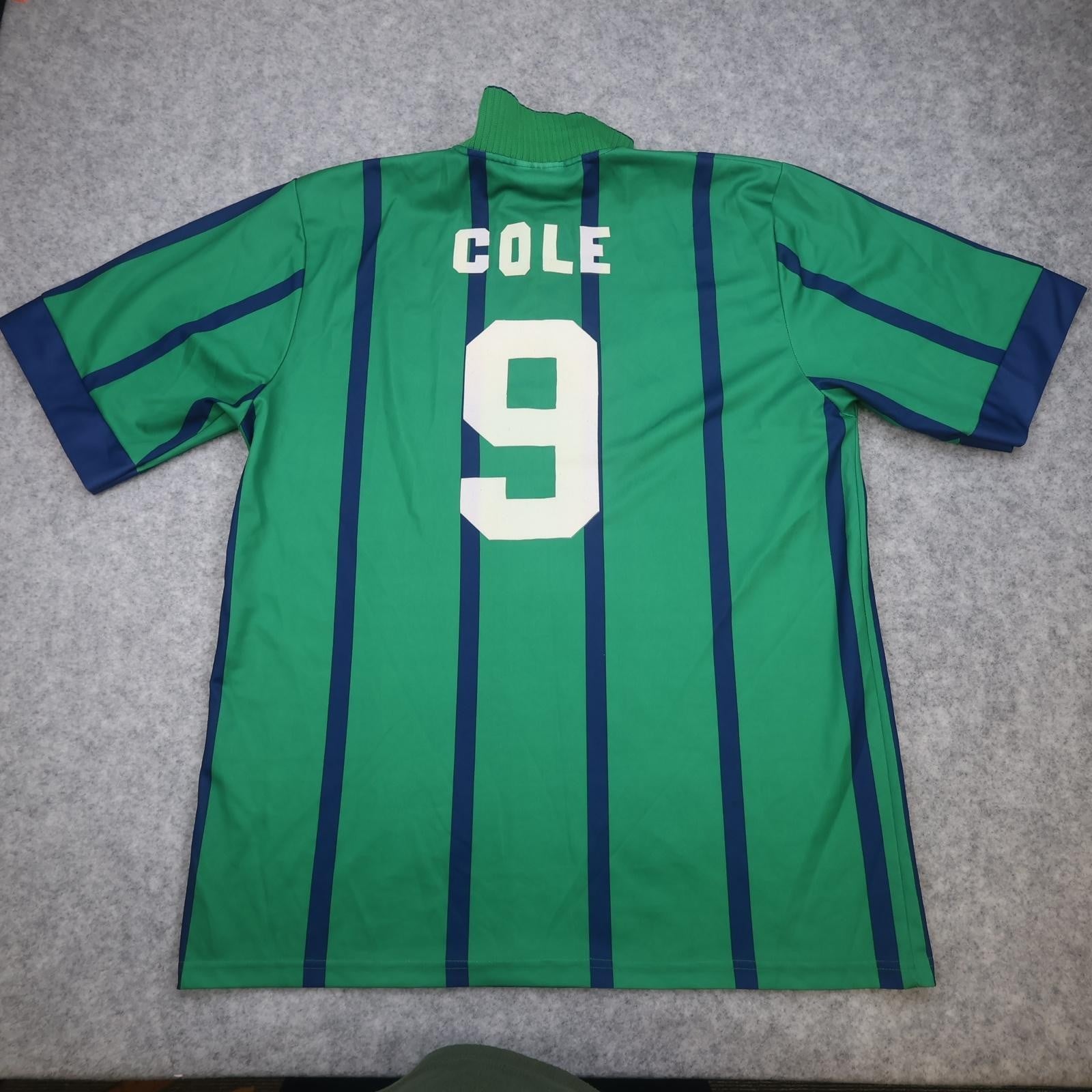 Vintage Newcastle United Shirt Mens XL Green Third EPL 1993 1995 Asics Cole 9