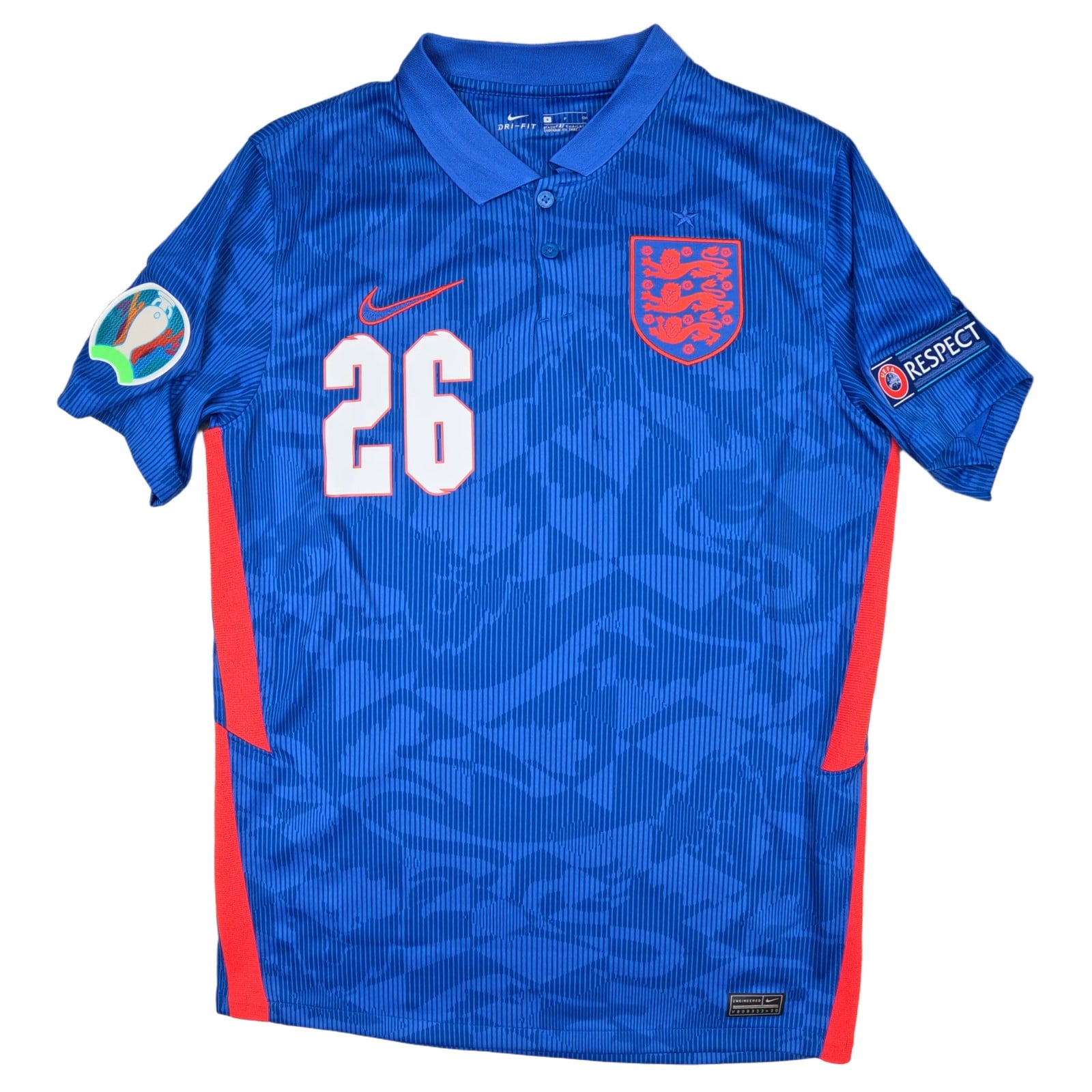 England Football Shirt Small 2020 2022 Nike Jude Bellingham 26 Soccer Jersey