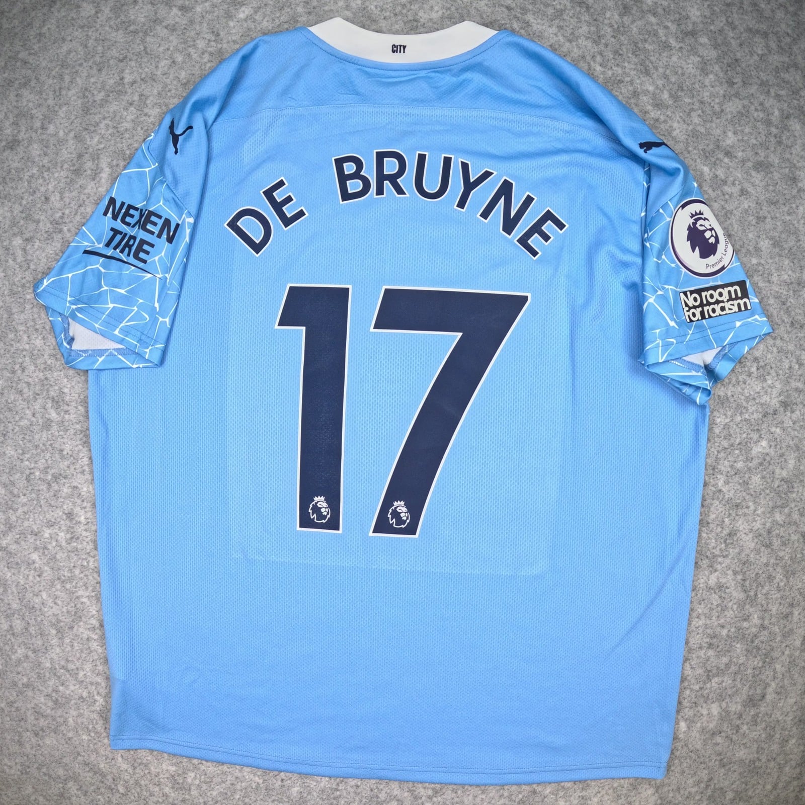 Manchester City Football Shirt 2XL Blue Home 2020 21 PUMA De Bruyne 17 Jersey