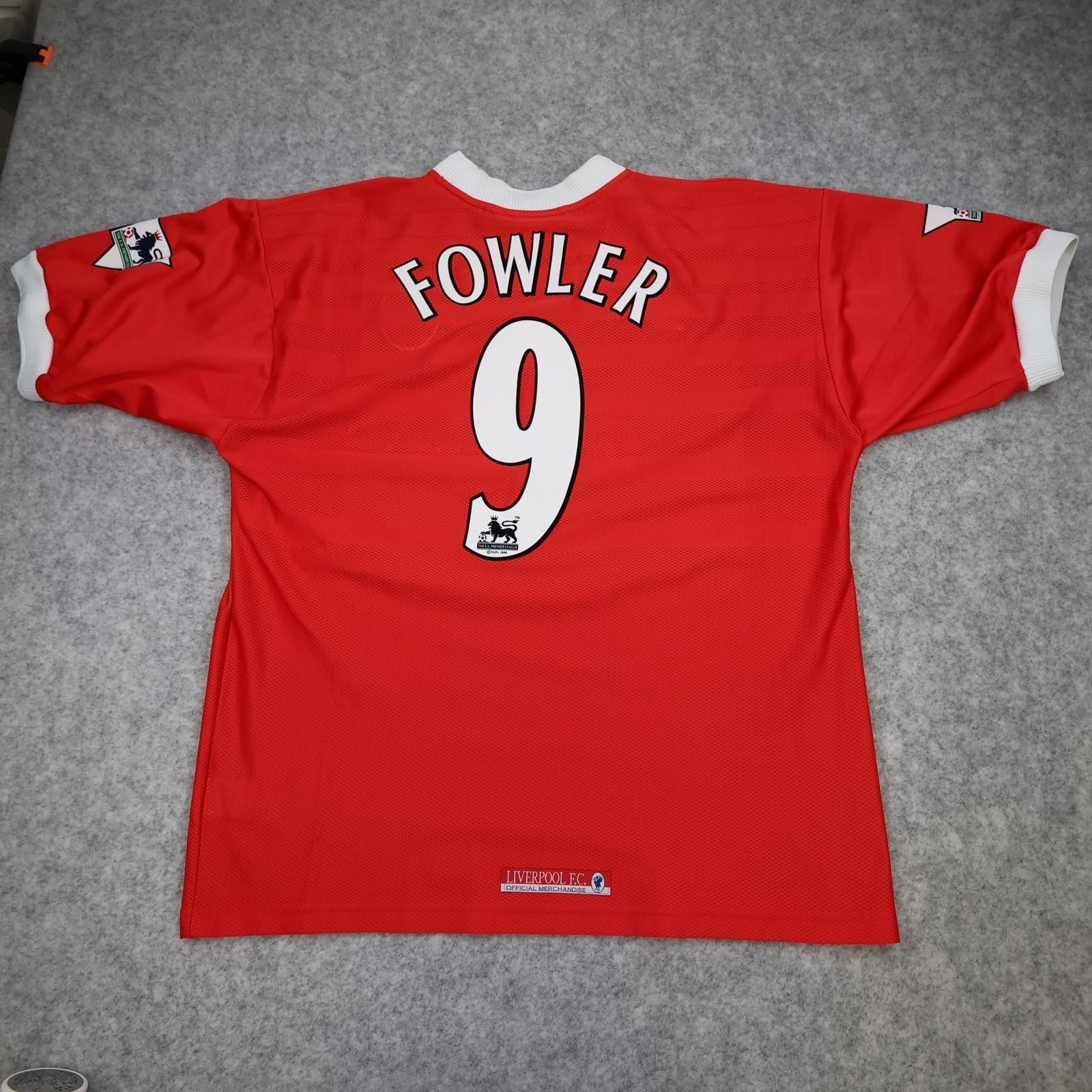 Vintage Liverpool Shirt Mens Large Home 1998 1999 Reebok Fowler 9 Soccer Jersey