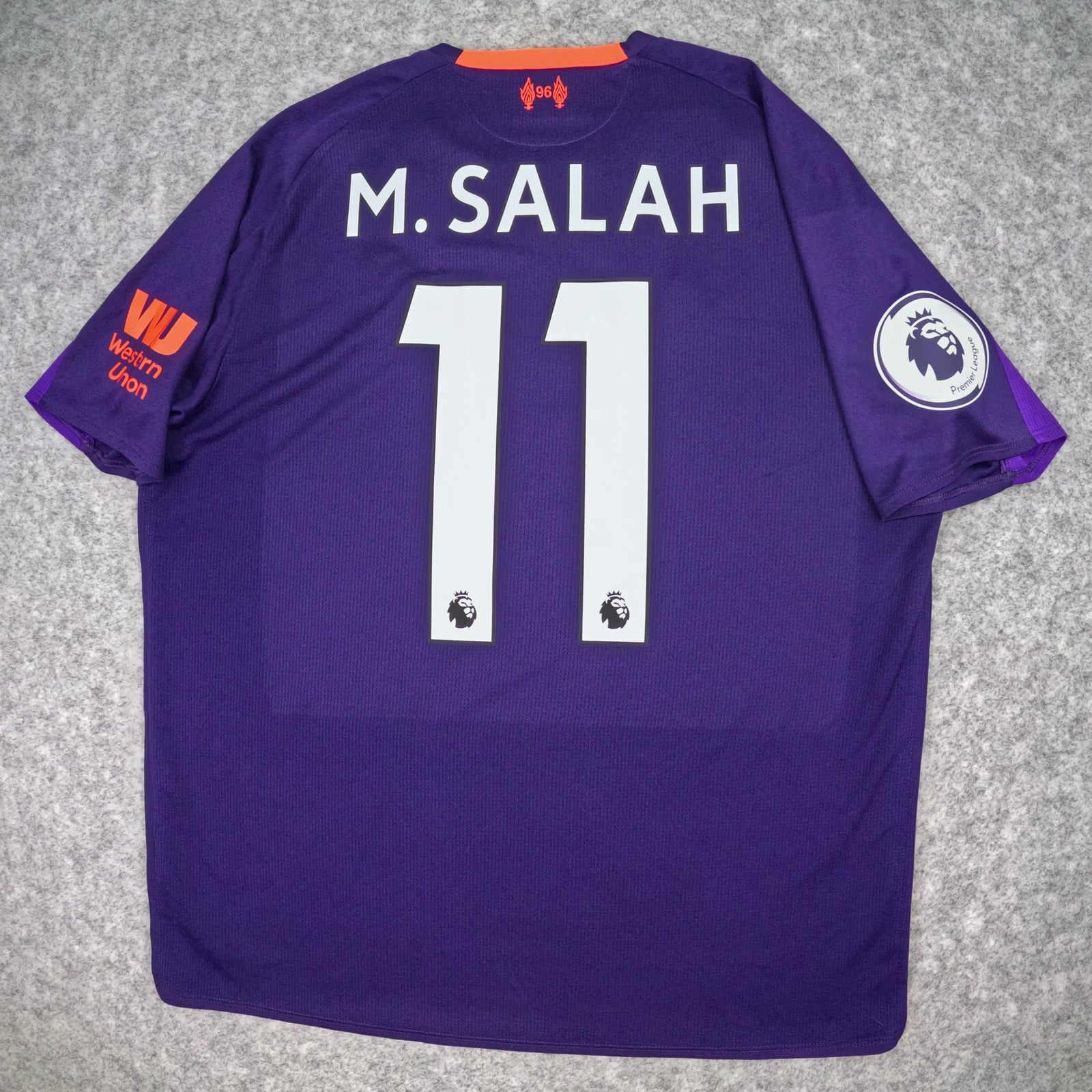 Liverpool Football Shirt Medium Away 2018 2019 New Balance Mohamed Salah 11