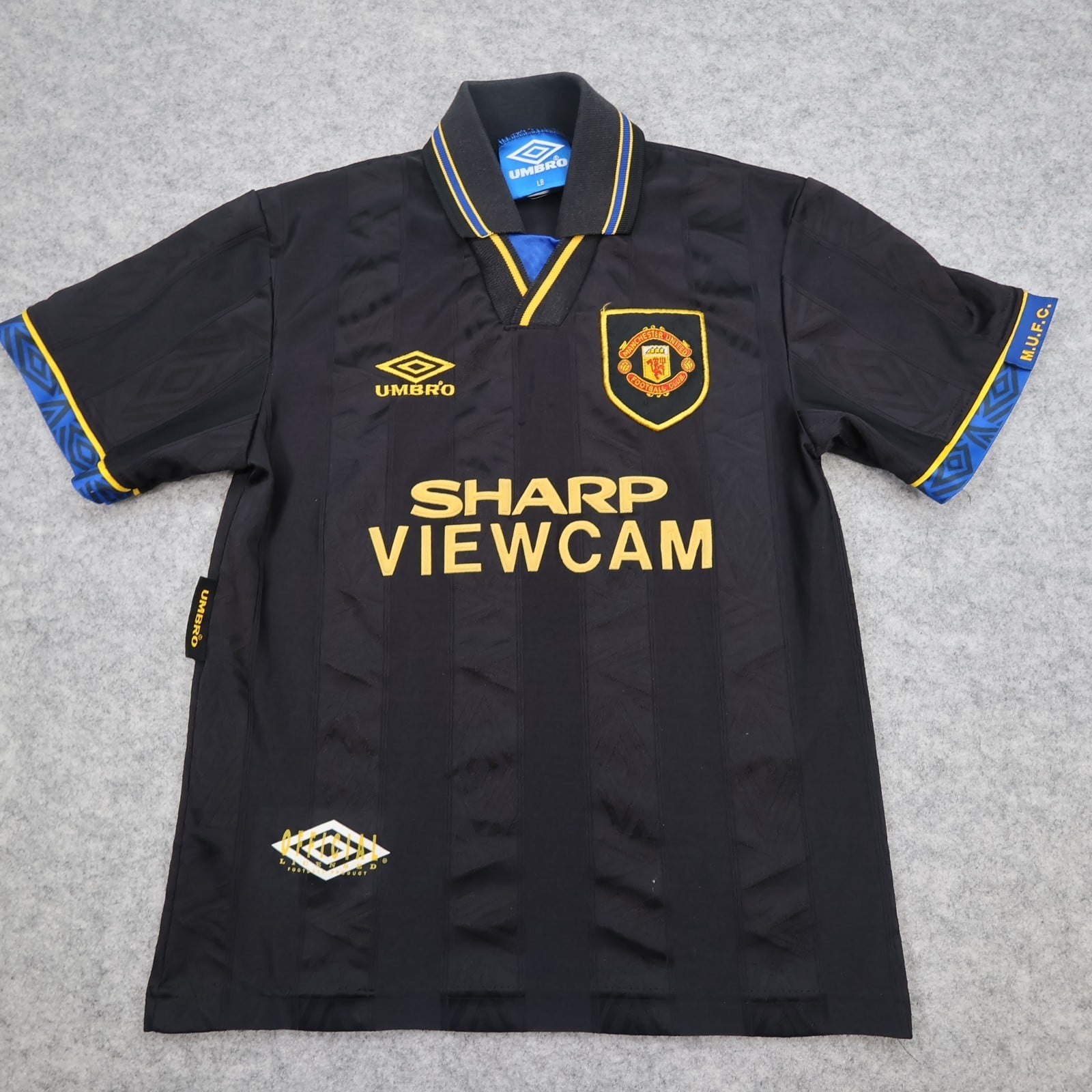 Vintage Manchester United Shirt Kids Large Boys Away Kit 1993 1995 Umbro Jersey