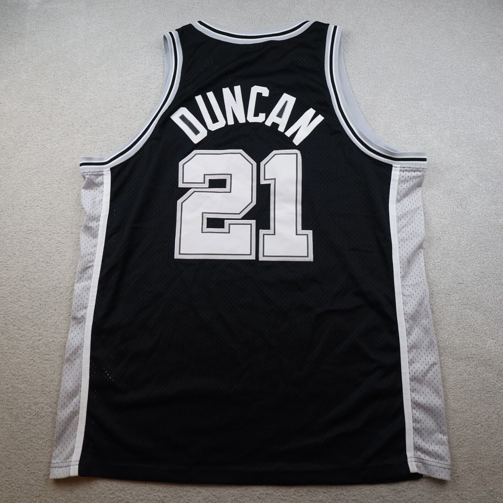 Vintage San Antonio Spurs Jersey 2XL Nike Team 90s Basketball NBA Tim Duncan 21