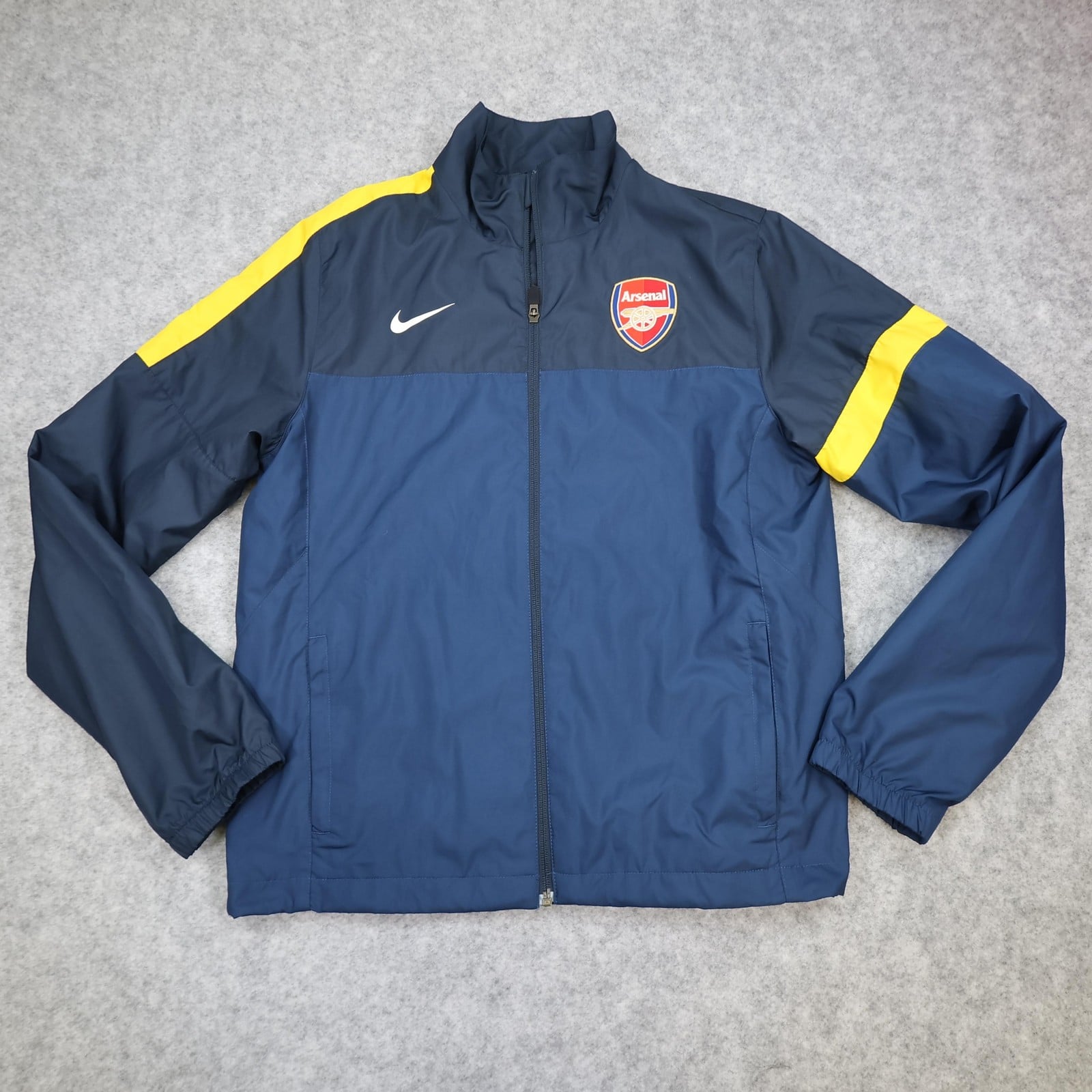 Arsenal Jacket Mens Medium Navy Yellow Football Nike Training 2012 2013