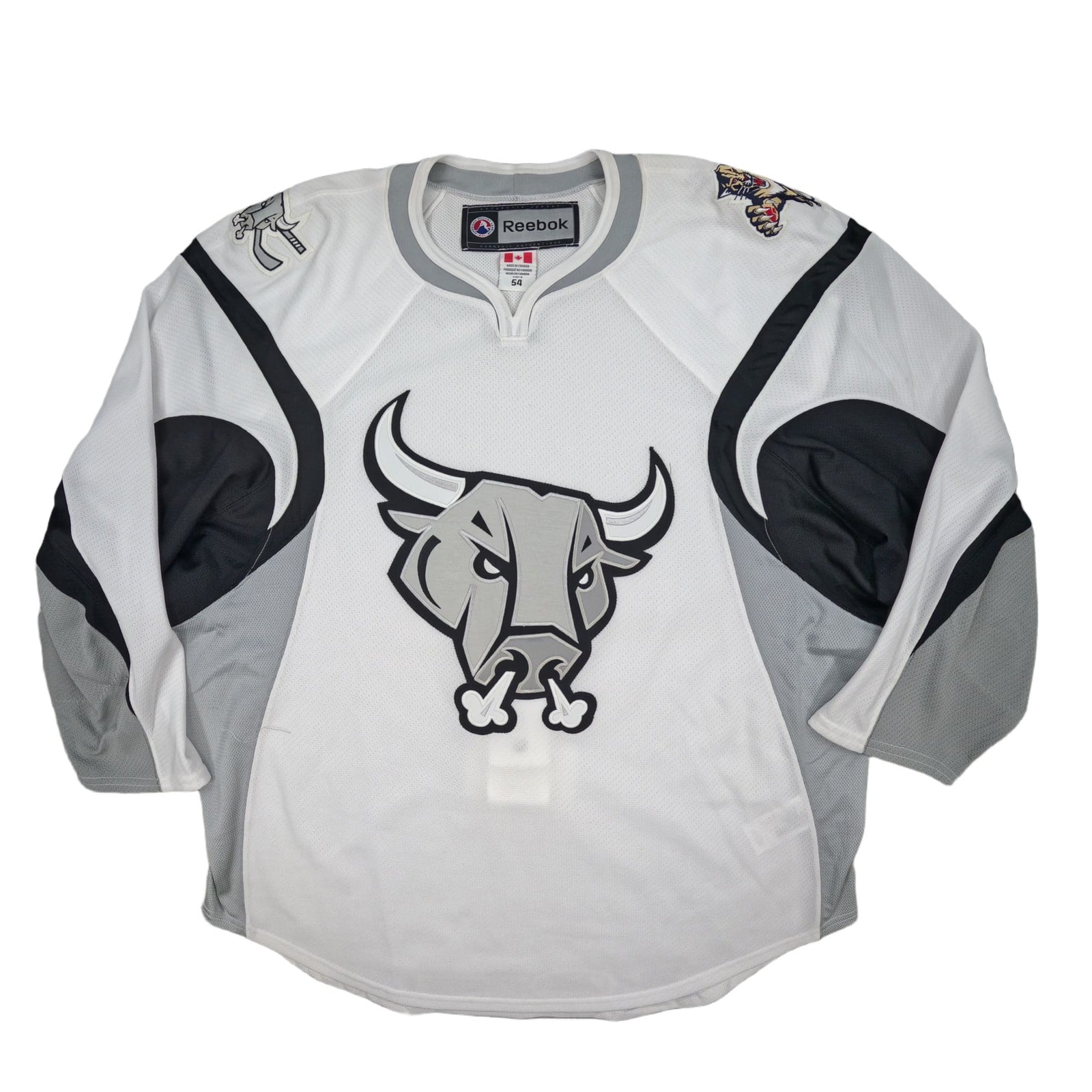 San Antonio Rampage Hockey Jersey 2XL 54 White Reebok Long Sleeve Jersey