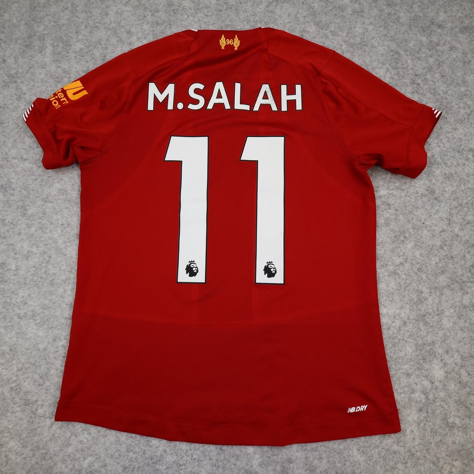 Liverpool Shirt Kids 11-12 Years Red Home 2019 2020 New Balance Salah 11 Jersey