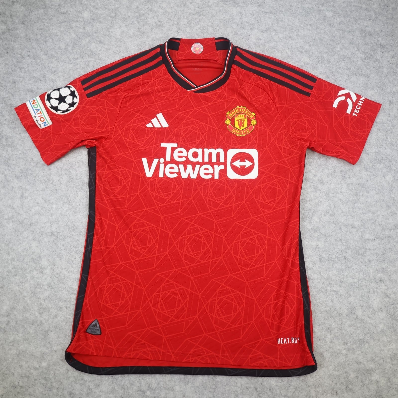 Manchester United Shirt Medium Red Home Kit 2023 2024 Adidas Jersey Heat Ready