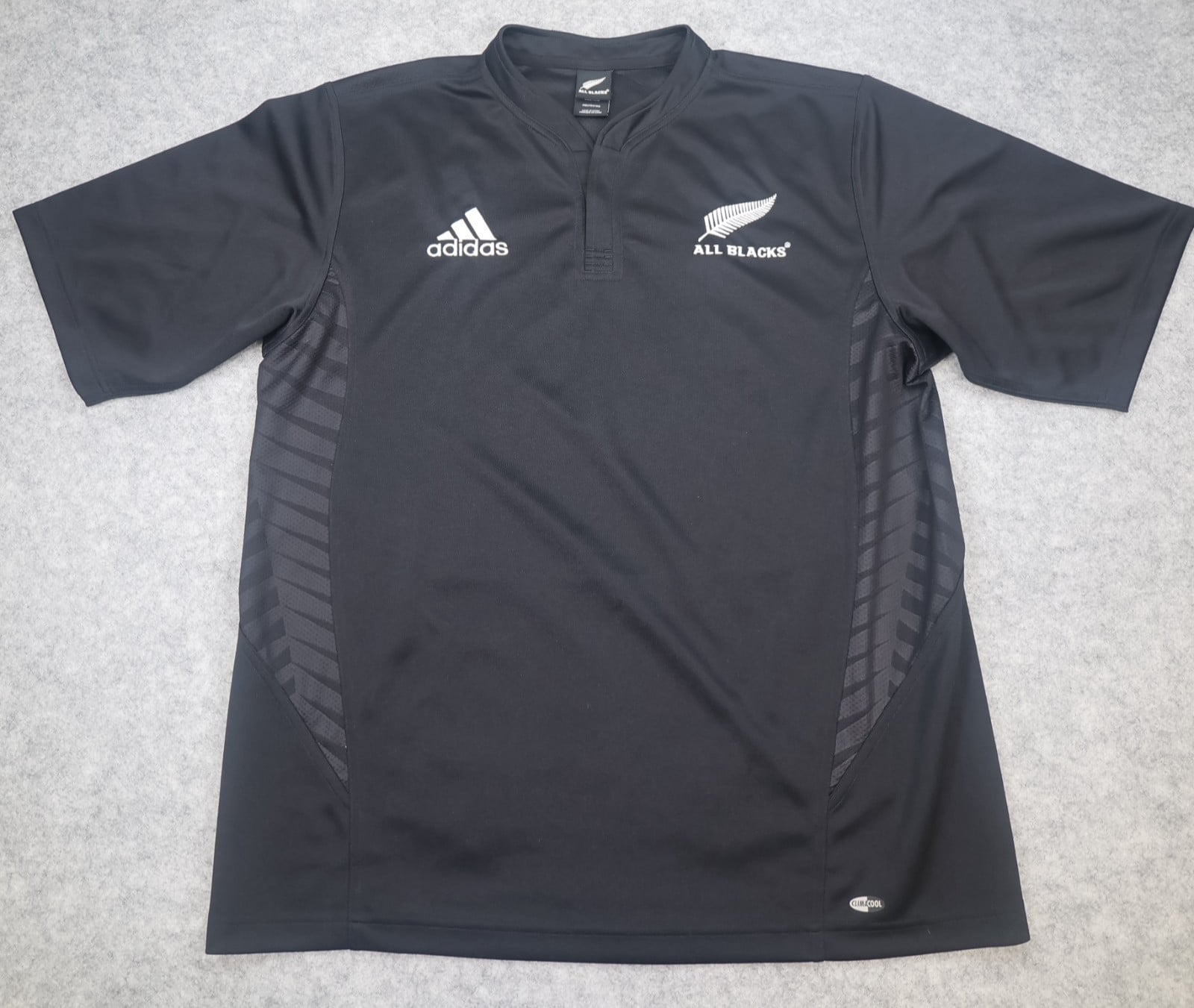 Vintage New Zealand Rugby Shirt 2XL Black Home Kit 2006 2007 Adidas Jersey