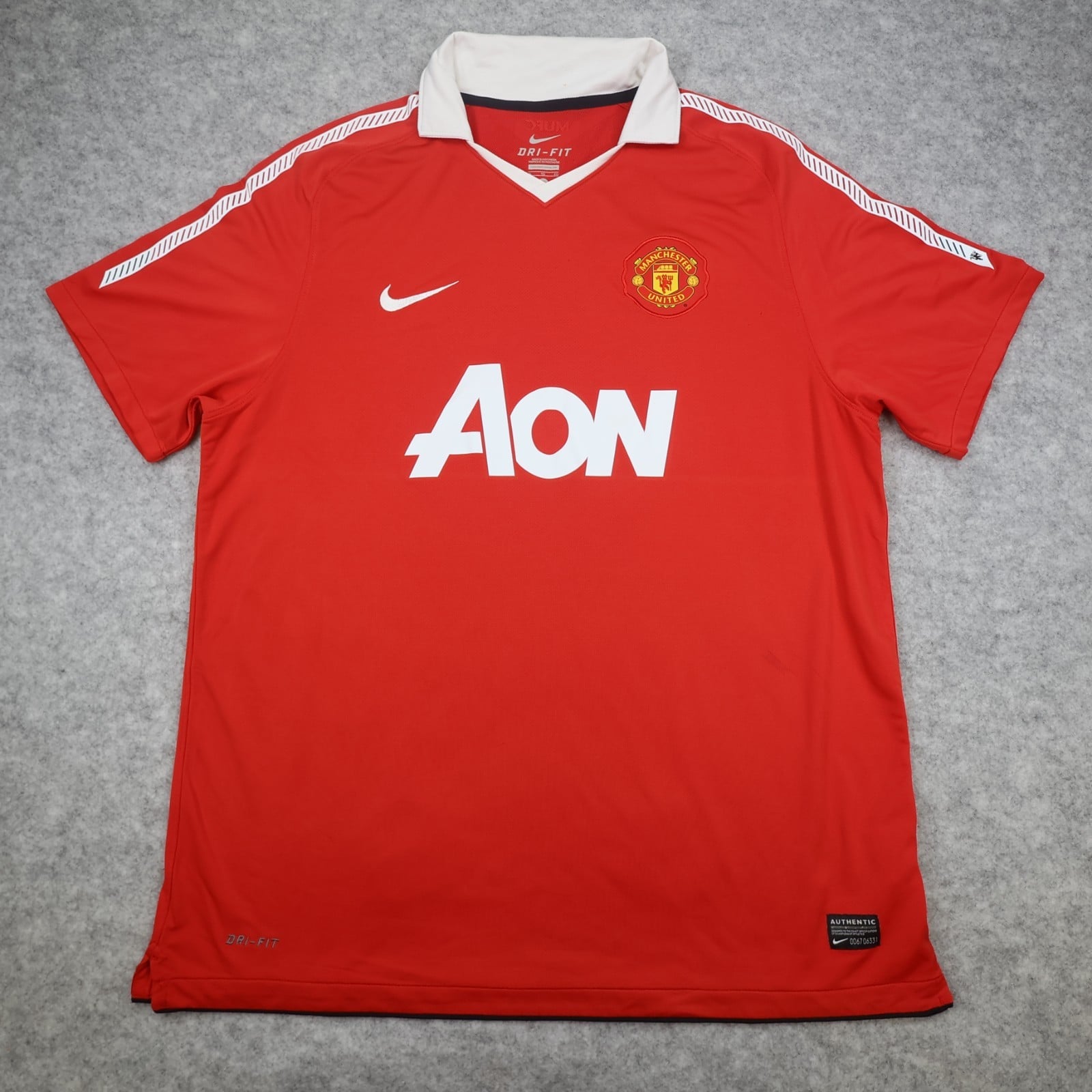 Manchester United Shirt Extra Large Red Home Kit 2010 2011 Nike Soccer Jersey