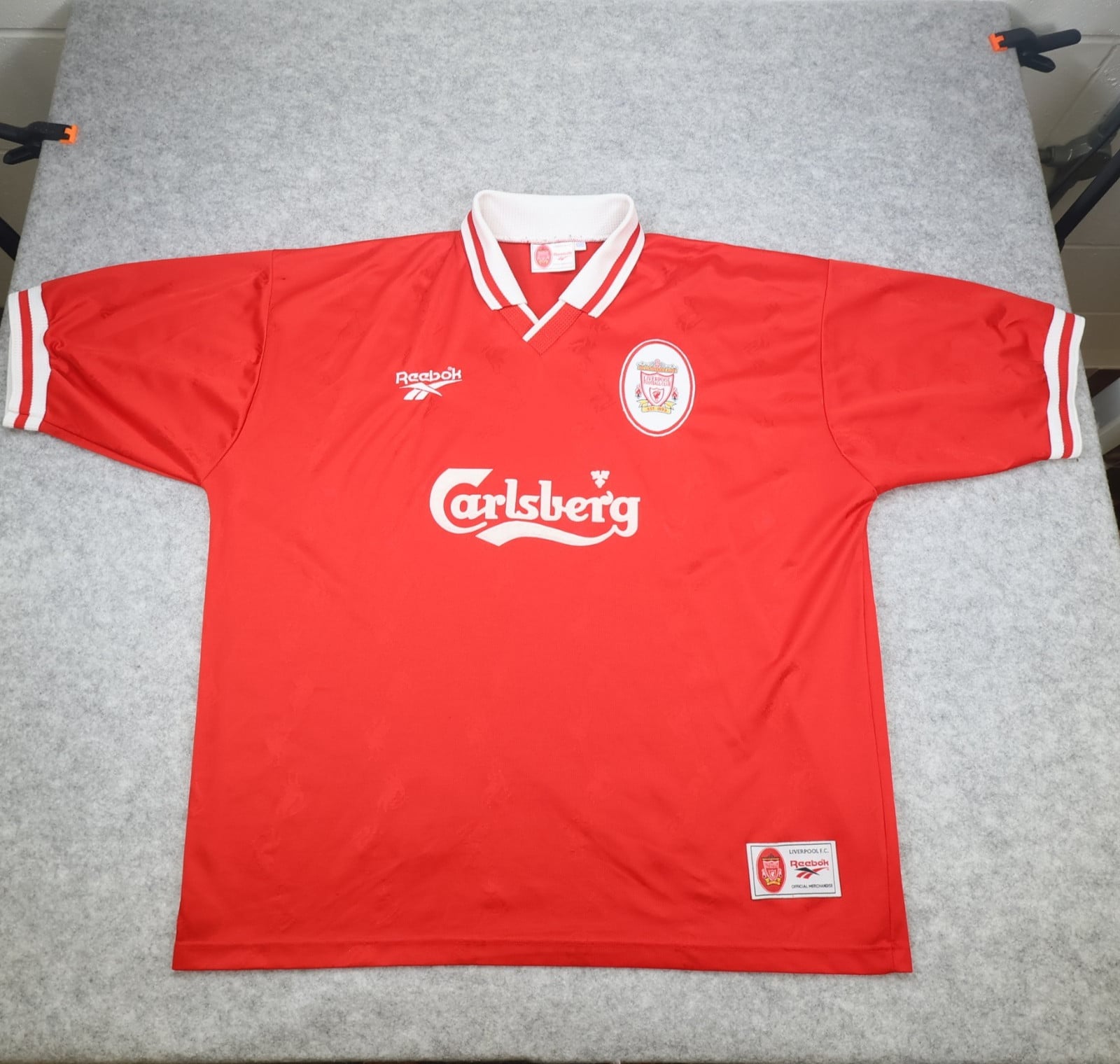 Vintage Liverpool Shirt 3XL Red Home Kit 1996 1997 Reebok Jersey 50/52" 90s XXXL