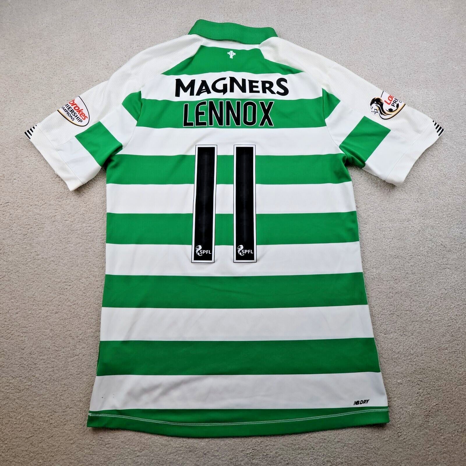 Celtic Football Shirt Large Green Home Kit 2018 2019 New Balance Soccer Jersey