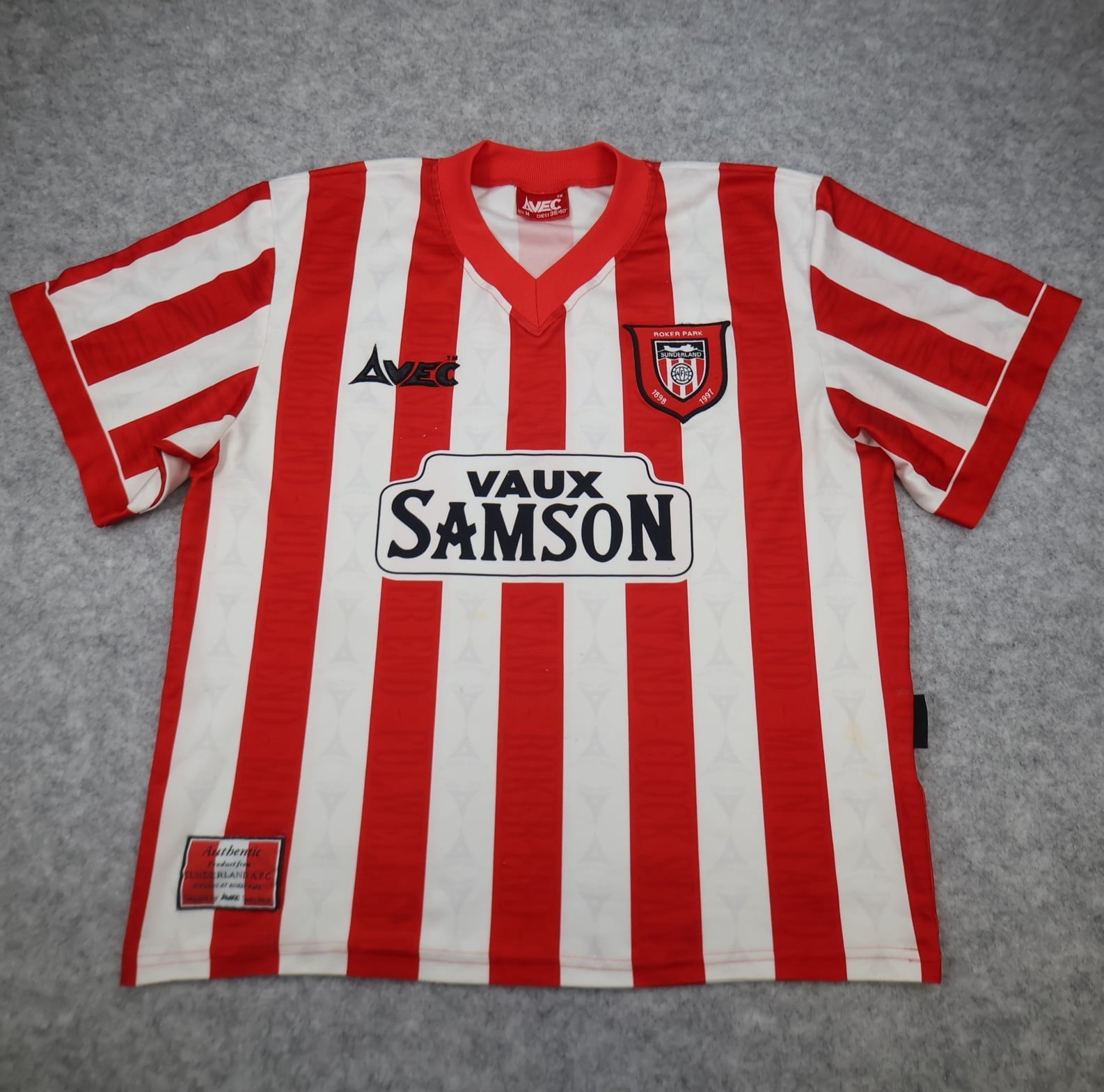 Vintage Sunderland Shirt Medium Red Home Kit 1996 1997 Avec Soccer Jersey