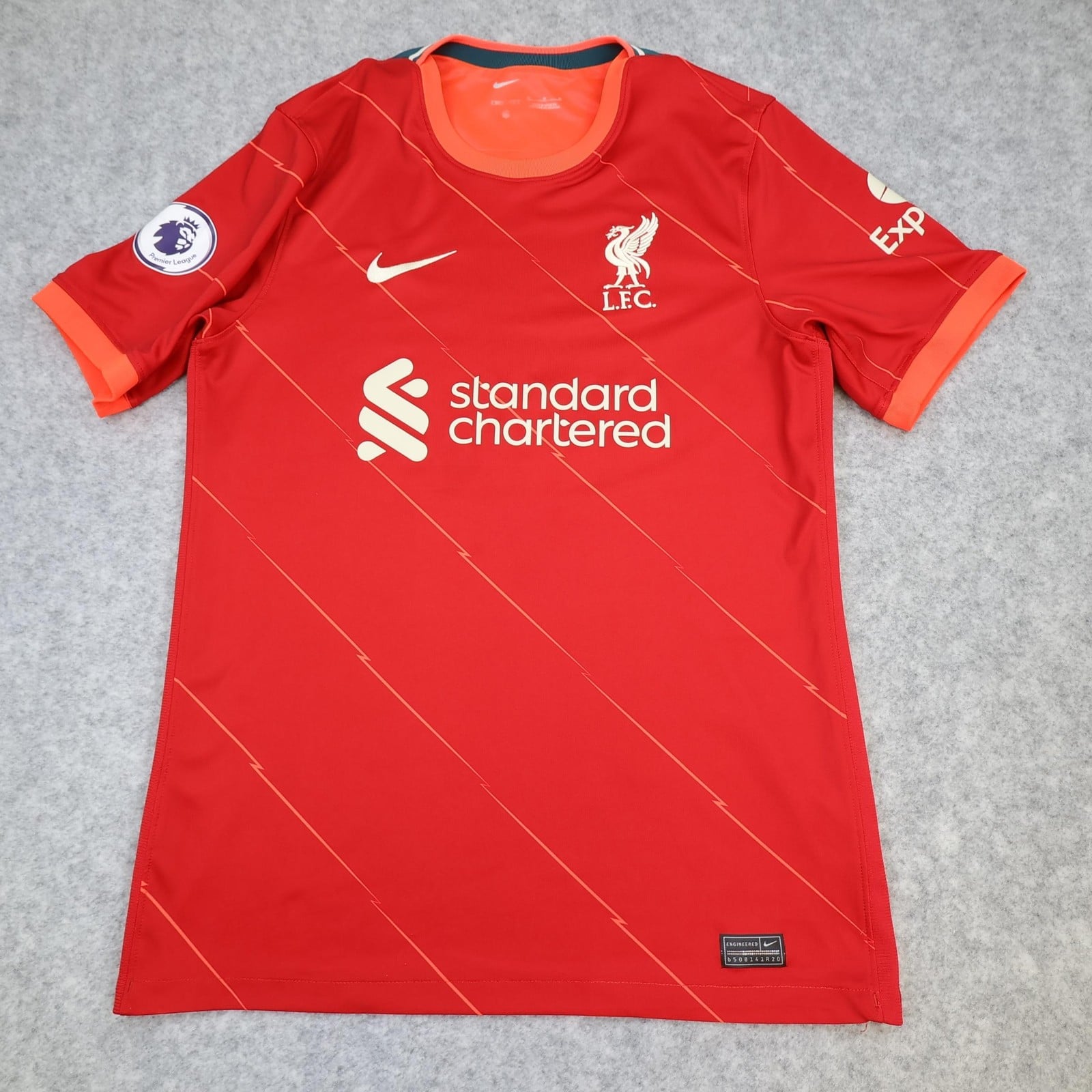 Liverpool Shirt Mens Medium Red Home 2021 2022 Football Nike Soccer Jersey