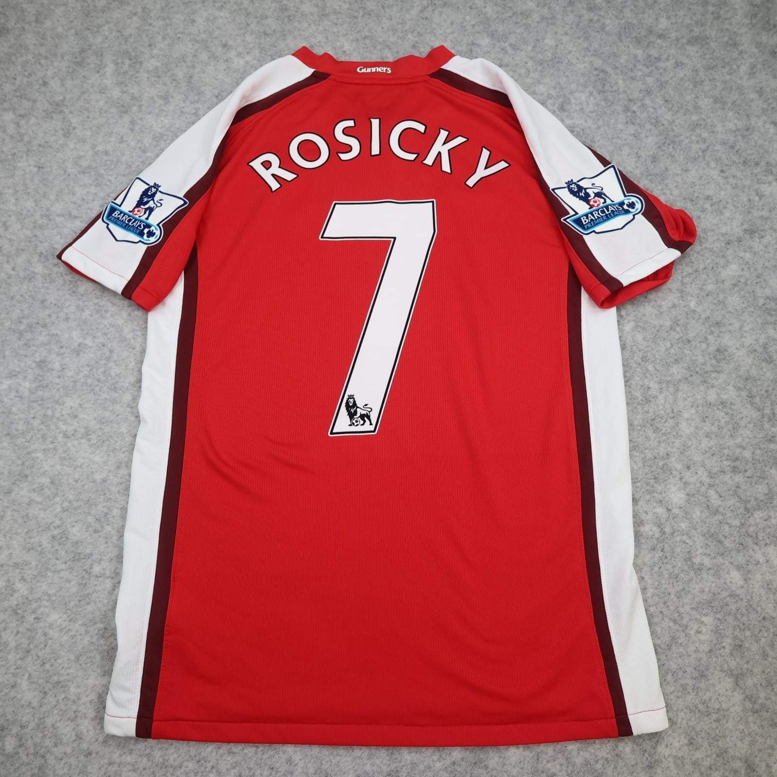 Arsenal Shirt Mens Small Red Home 2008 2010 EPL Nike Soccer Jersey Rosicky 7