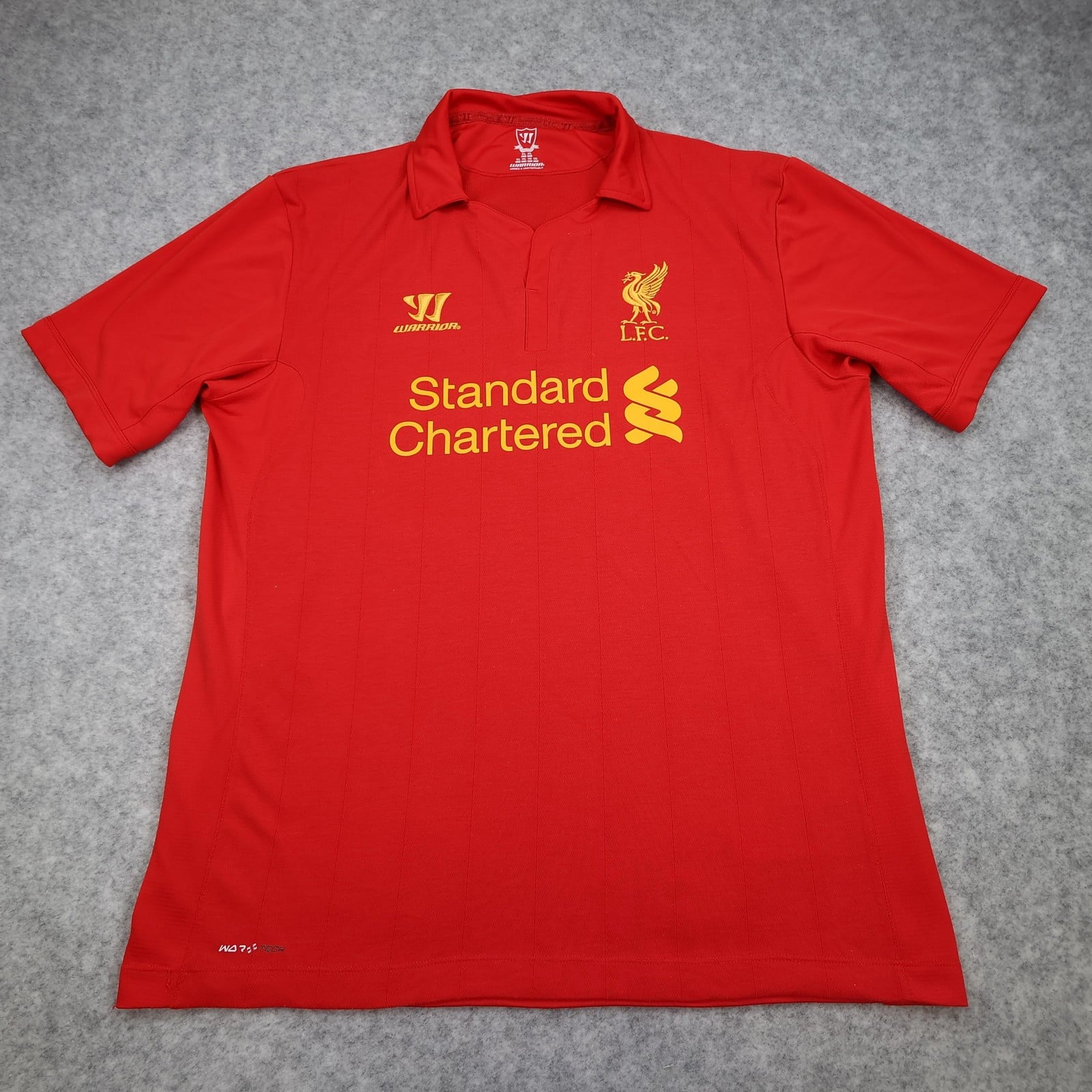 Liverpool Shirt Mens XL Red Home 2012 2013 Football Warrior Standard Chartered