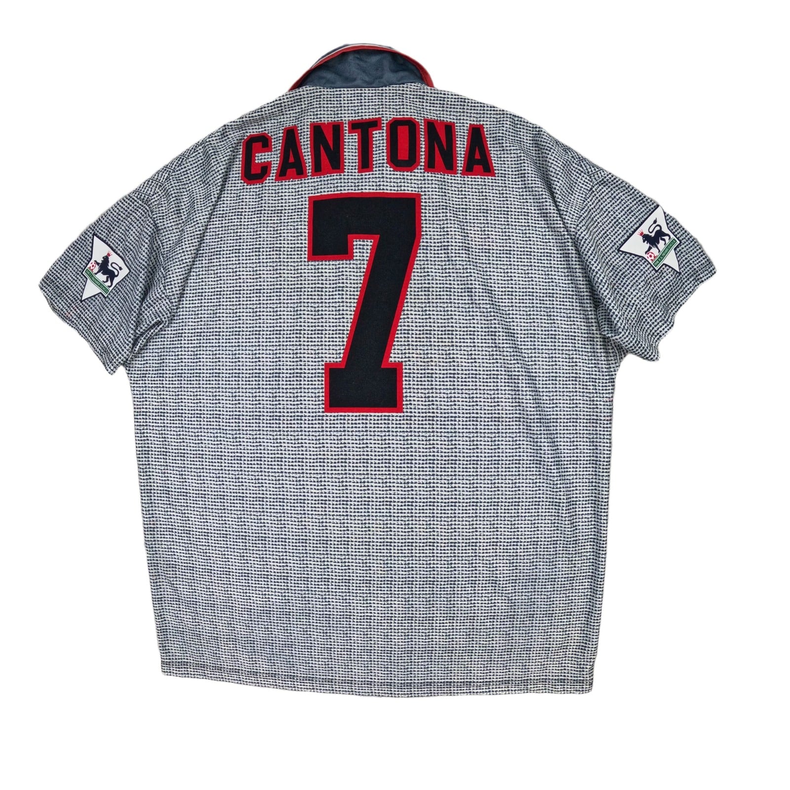 Manchester United Football Shirt Large Grey Away 1995 1996 Umbro Eric Cantona 7