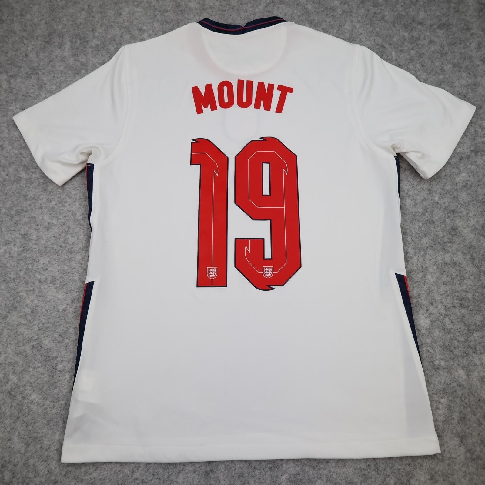 England Home Shirt Mens Medium White 2020 2021 Nike Dri Fit Mount 19 Jersey