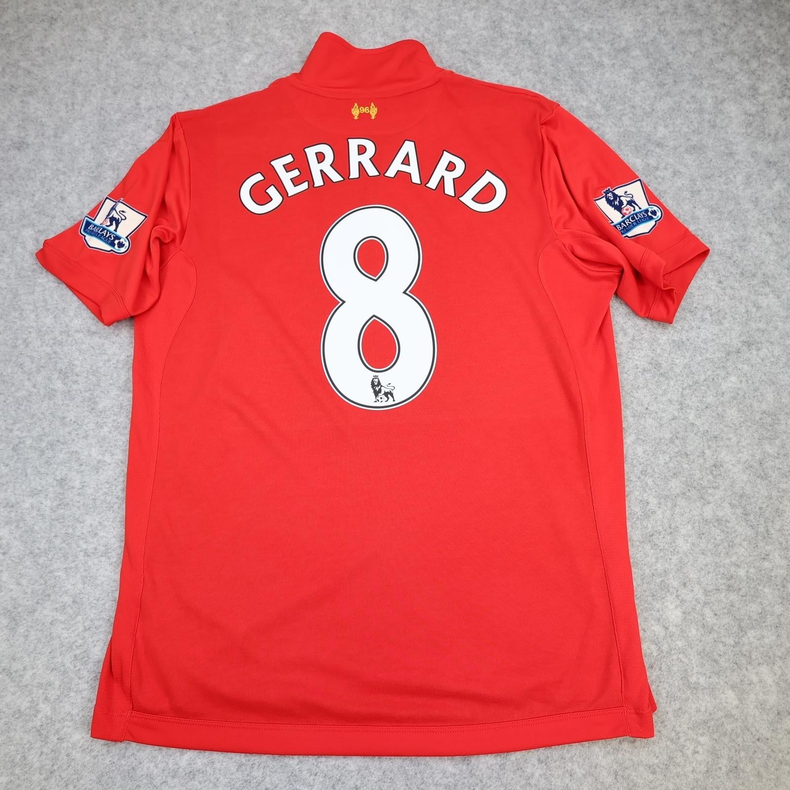 Liverpool Shirt Mens Large Red Home 2012 2013 Football Warrior Gerrard 8 Jersey