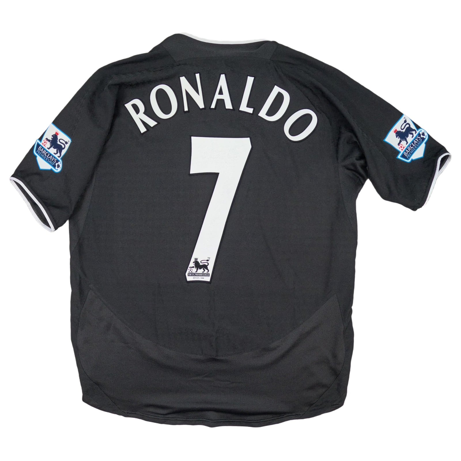 Manchester United Football Shirt Medium Black Away 2003 2005 Nike Ronaldo 7