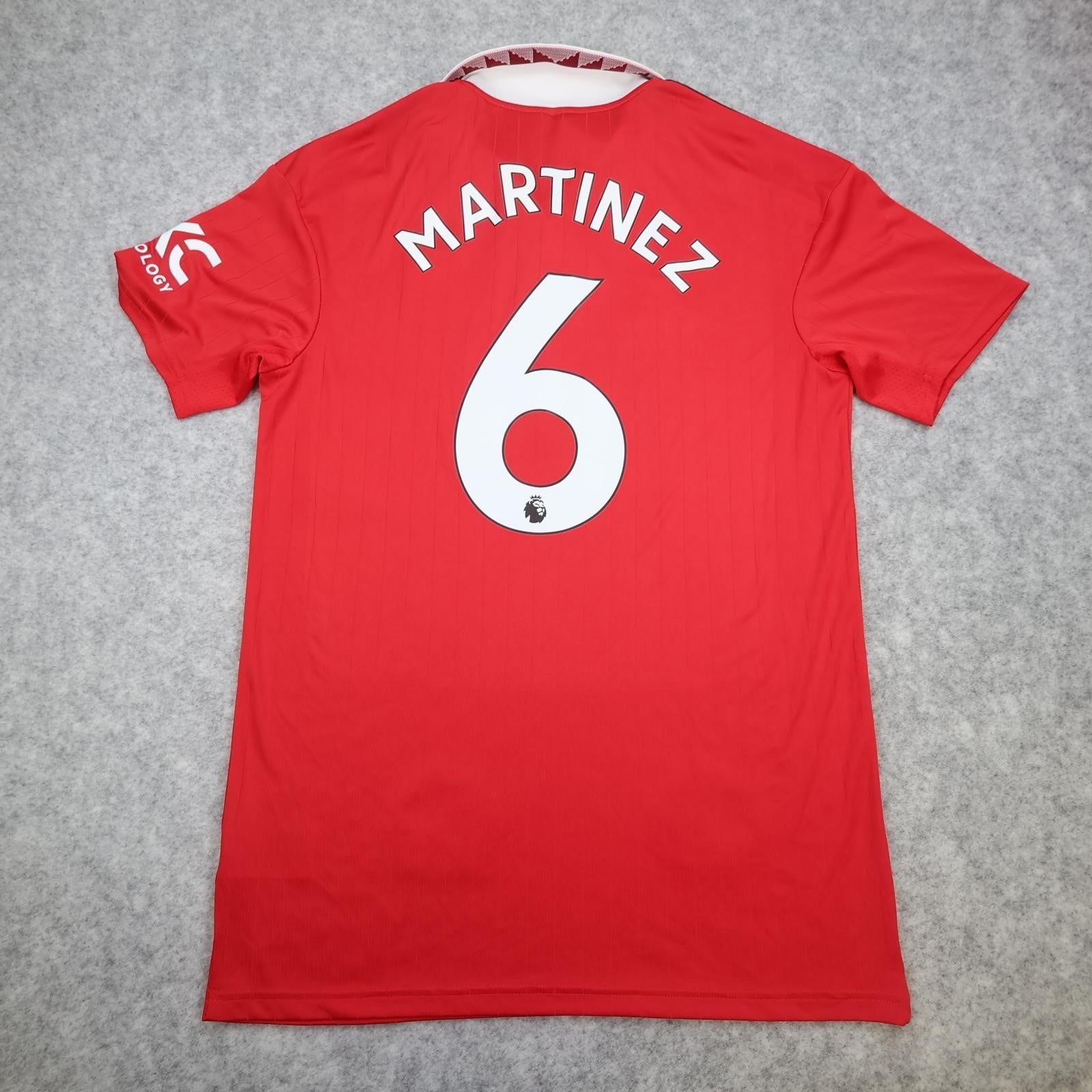 Manchester United Shirt Mens Medium Red Home 2022 2023 Adidas Martinez 6