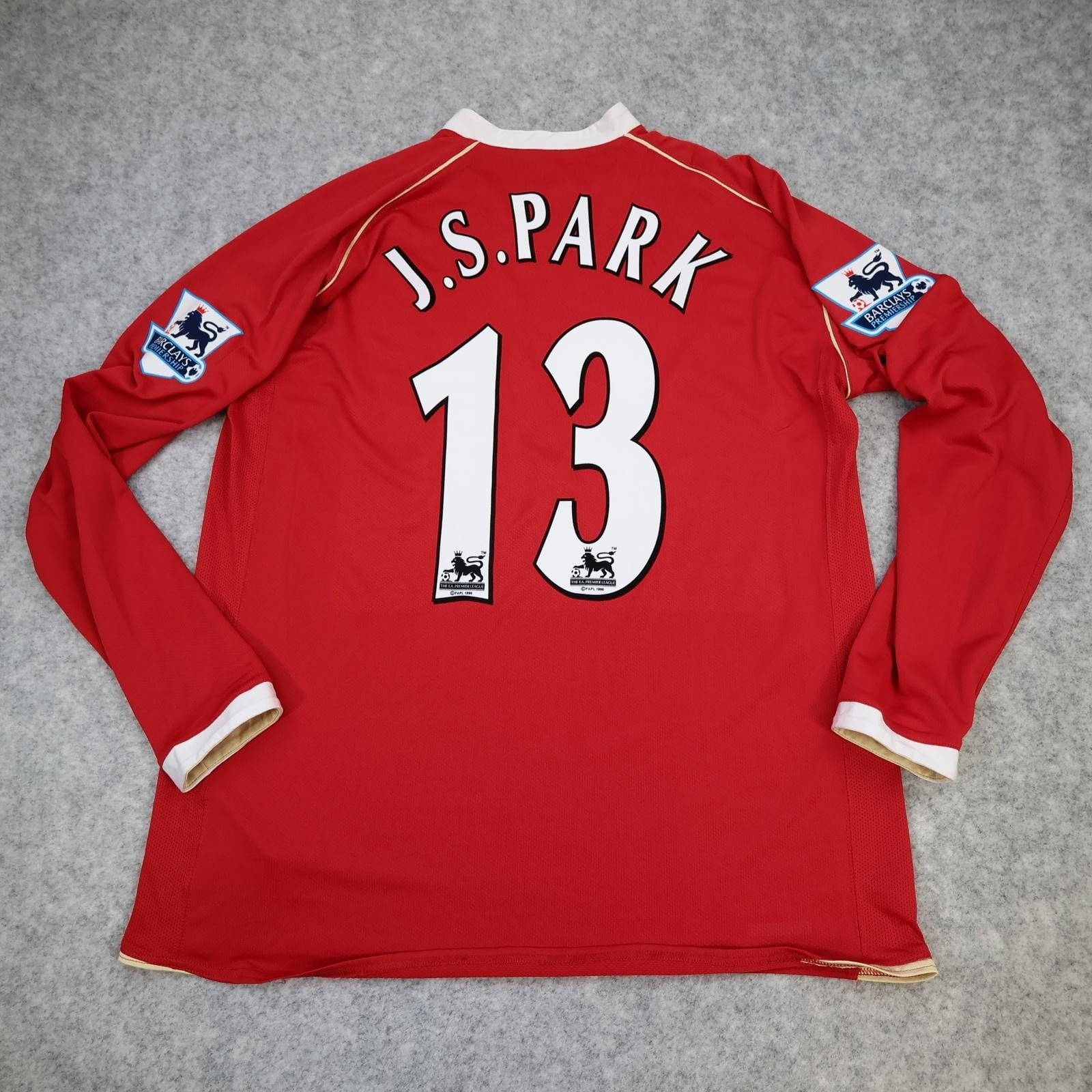 Manchester United Shirt Mens Large Red Home 2006 2007 Football Nike Ji Sung Park
