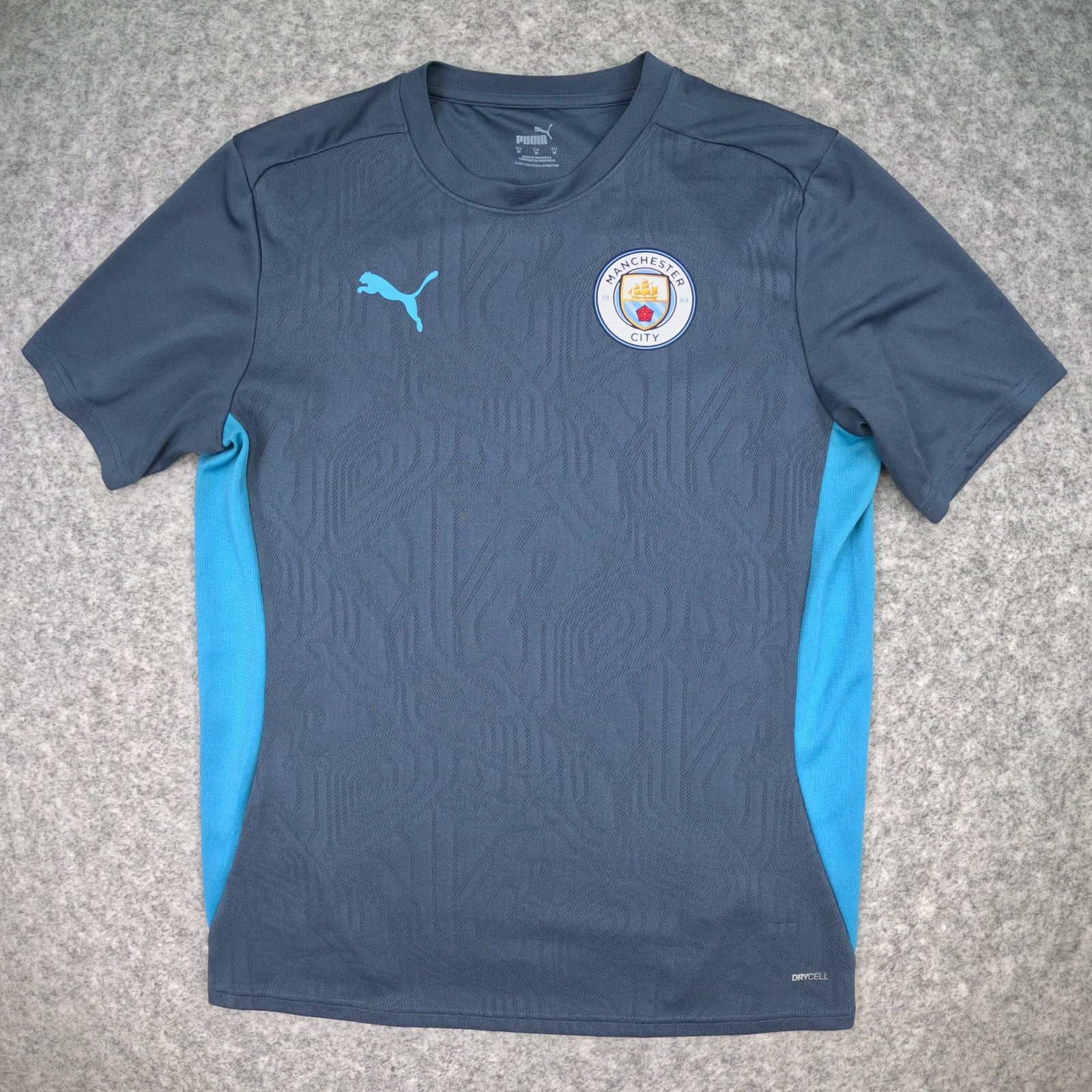 Manchester City Football Training Shirt Medium Grey Training PUMA Top Jersey