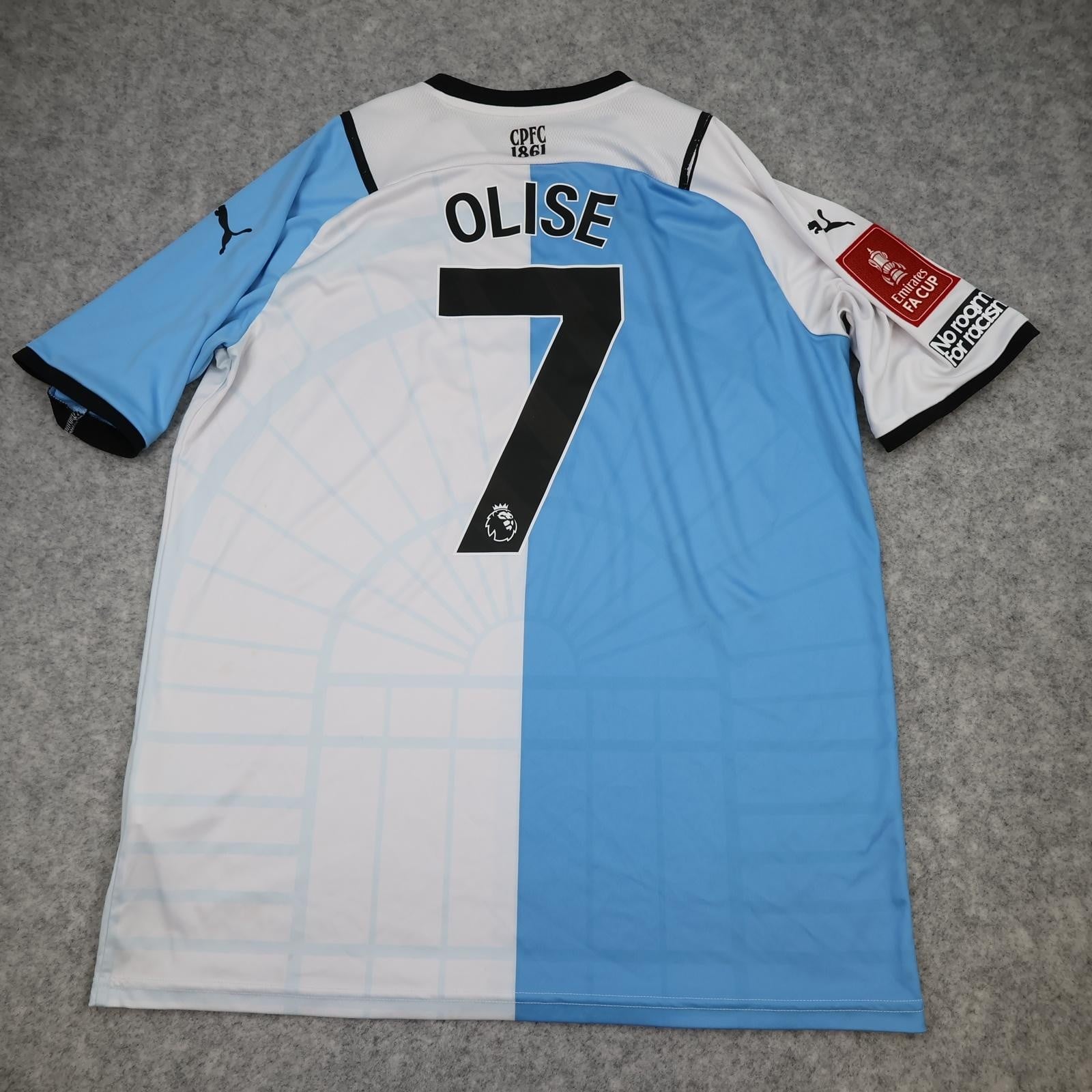 Crystal Palace Shirt Mens XL 3rd Kit 2021 2022 Puma Michael Olise Soccer Jersey