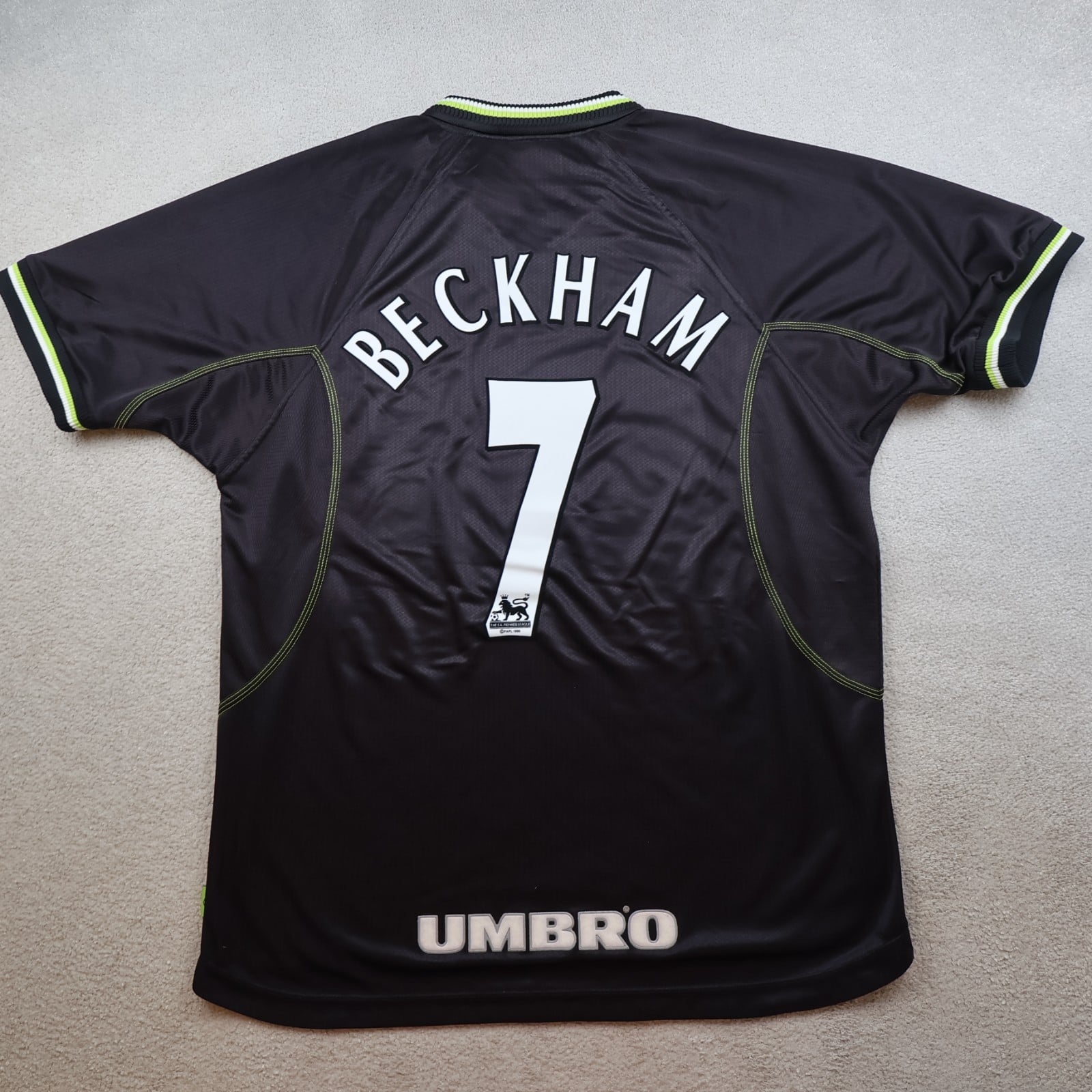 Vintage Manchester United Shirt Extra Large Black Third Kit 1998 99 Jersey 90s