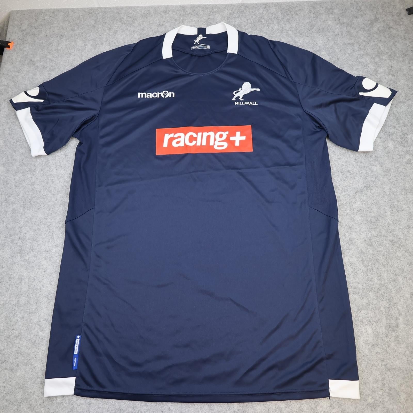 Millwall Shirt Mens 4XL Blue Home 2011 2012 EFL Football Macron Racing Plus