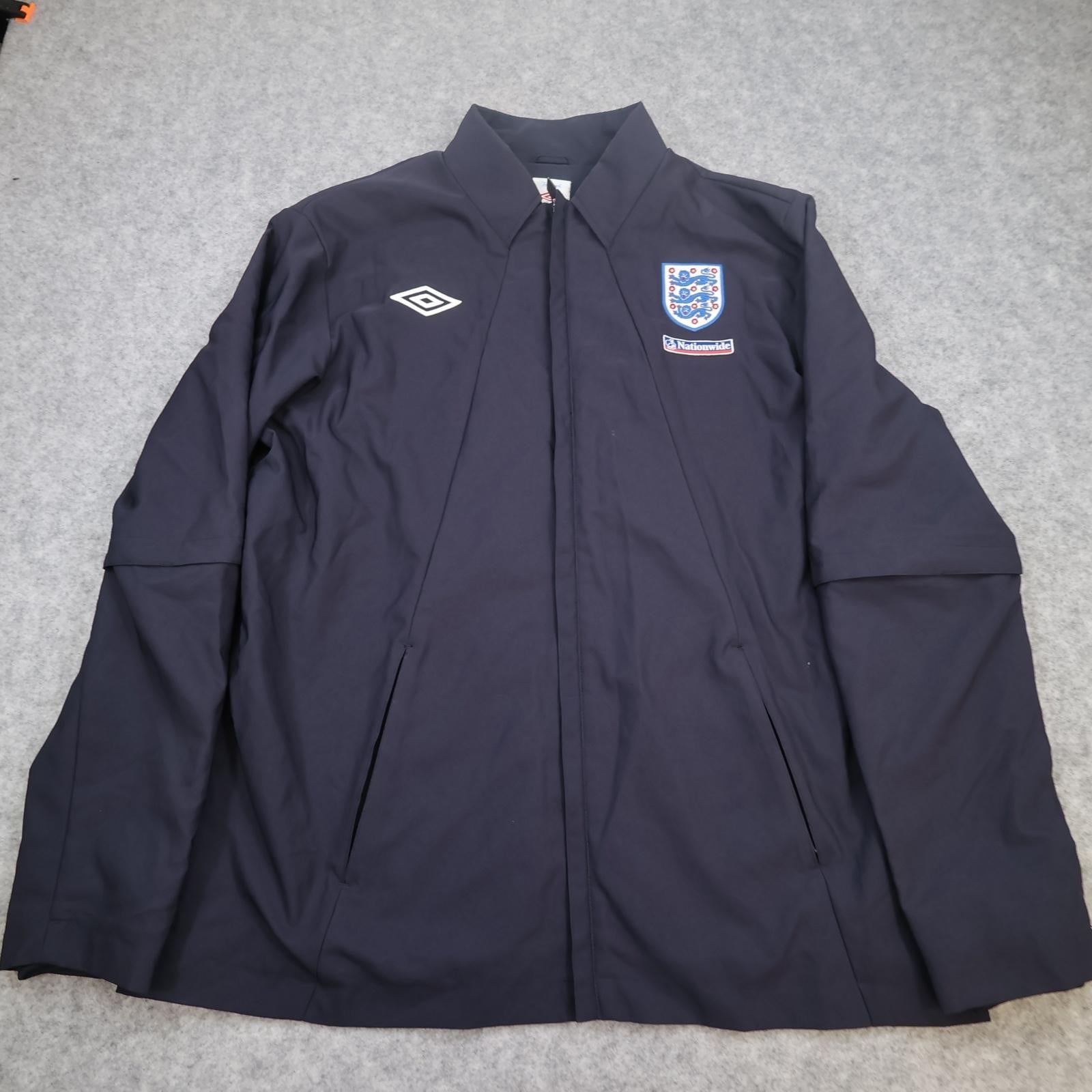 England Jacket Mens Extra Large Navy 2009 2010 Umbro Tailored Training
