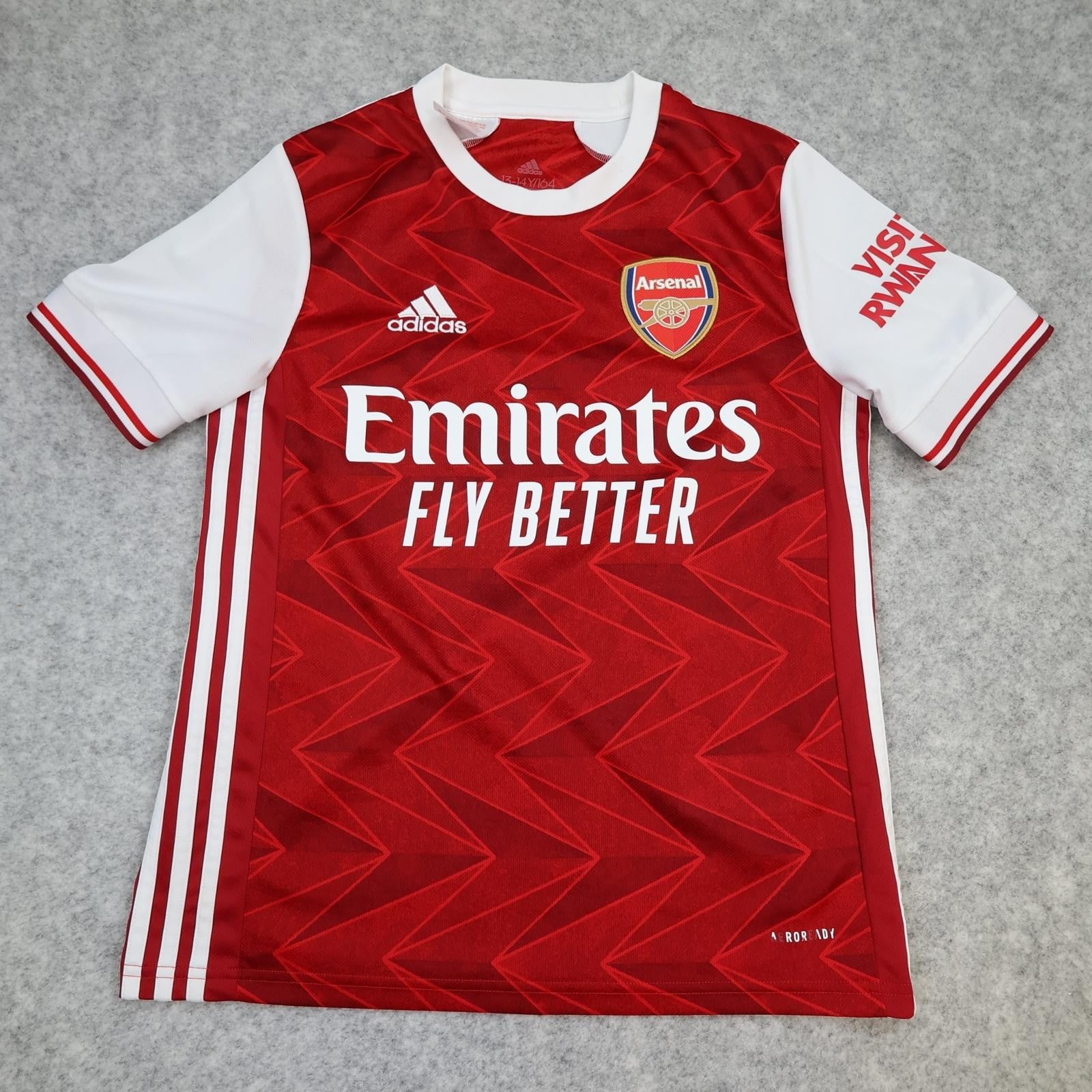 Arsenal Shirt Kids 13-14 Years Red Home 2020 2021 Football Adidas Soccer Jersey