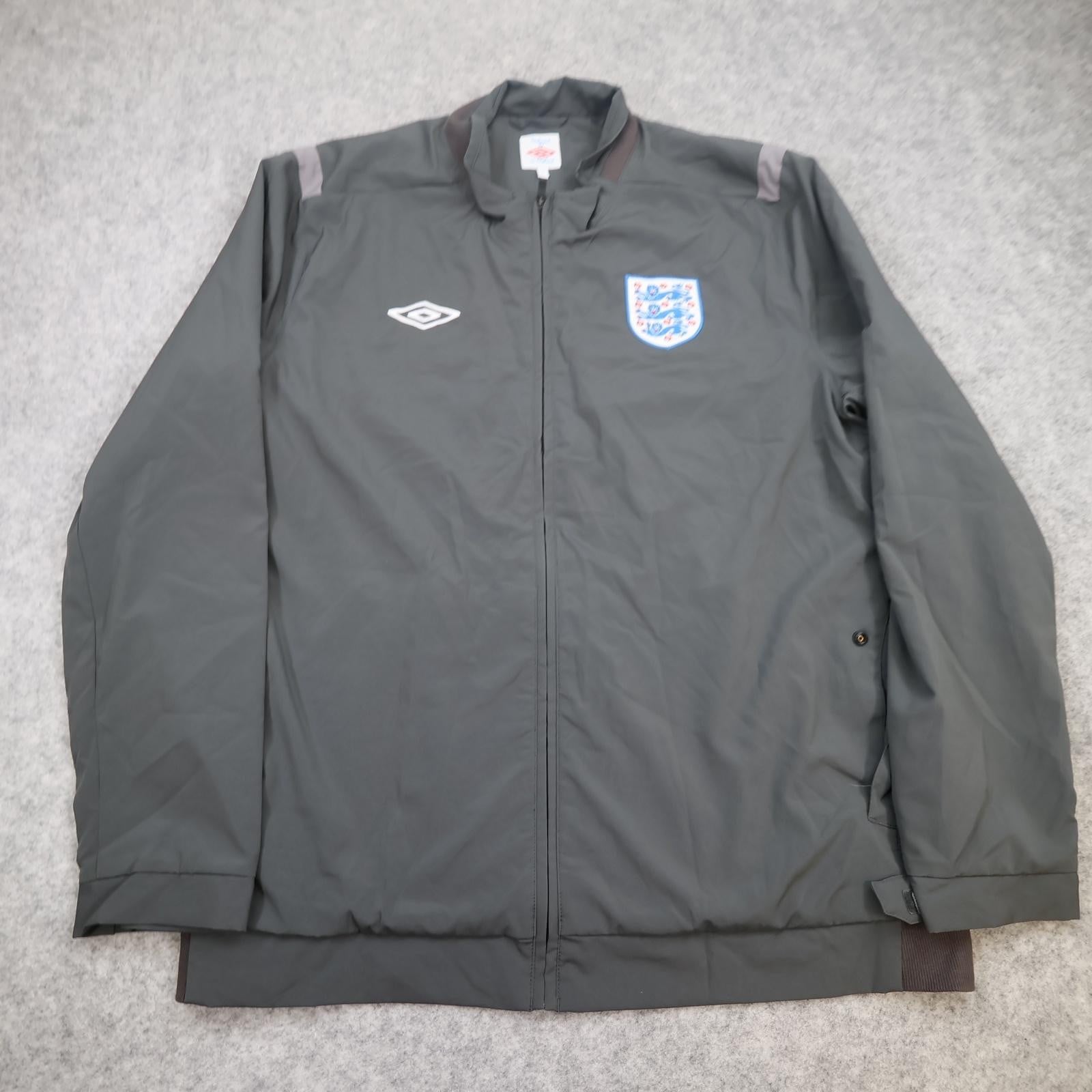 England Jacket Mens Extra Large Grey 2012 2013 Umbro Tailored England Track Top