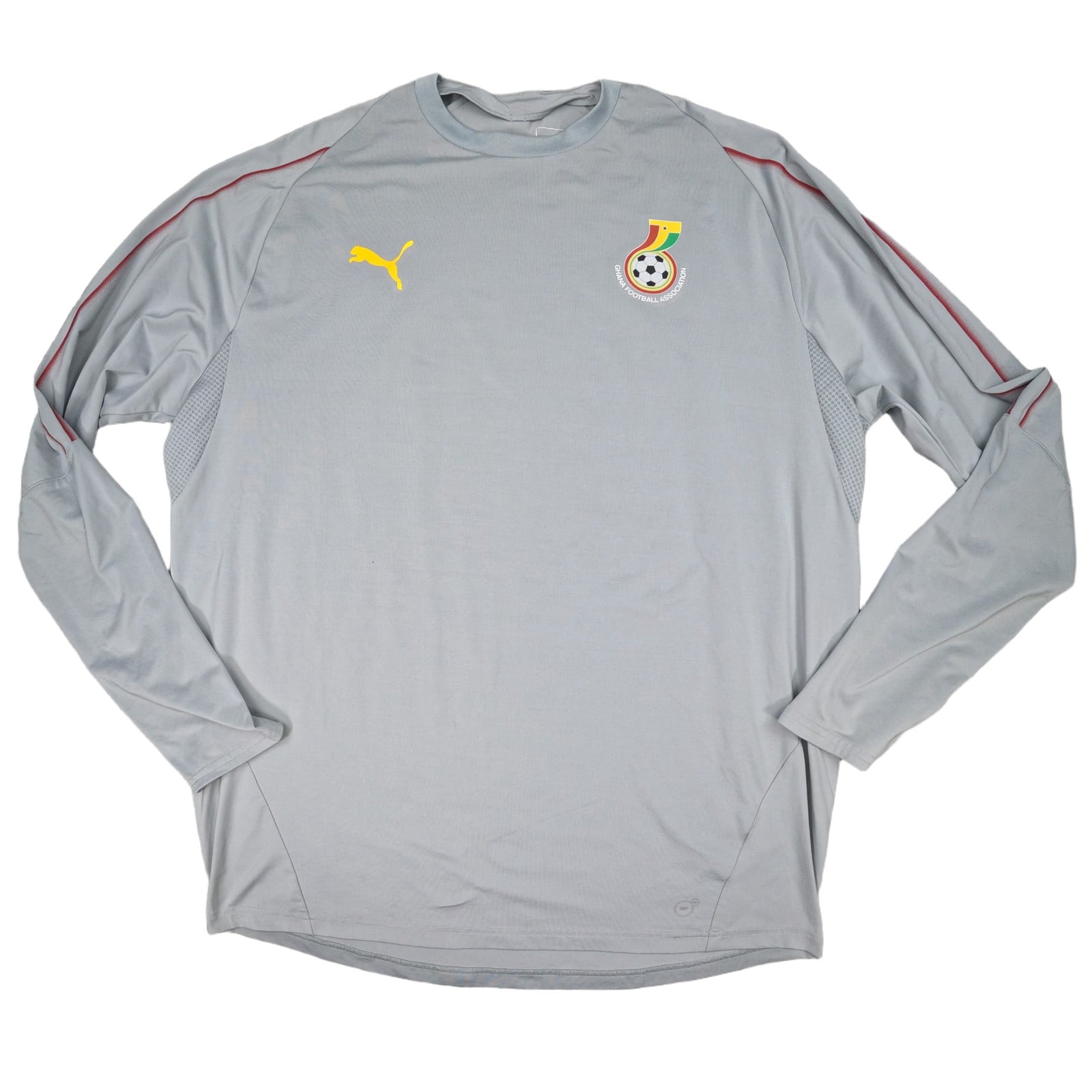 Ghana Football Training Top Extra Large Grey PUMA Long Sleeve