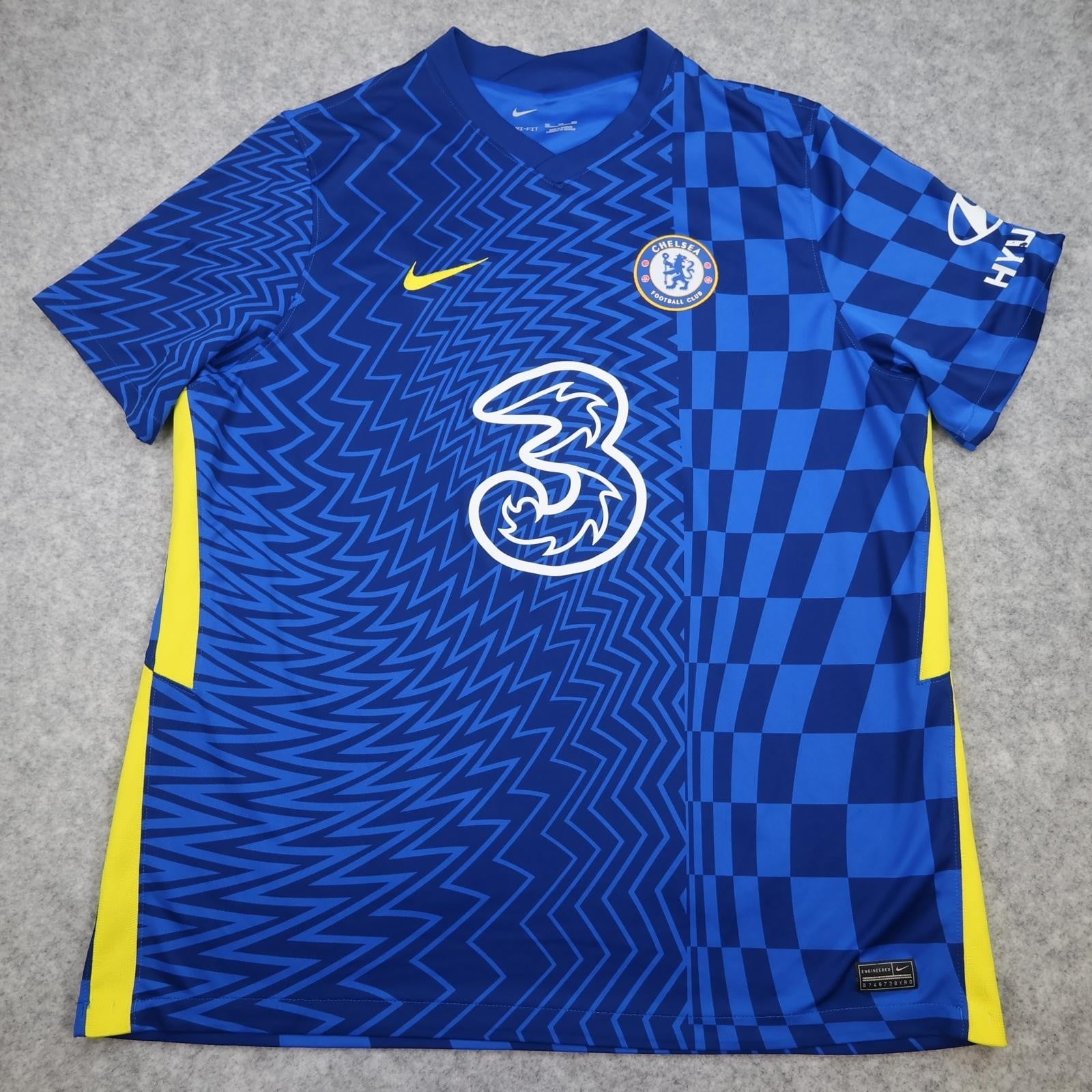 Chelsea Shirt Mens 2XL Blue Home 2021 2022 EPL Football Nike Three Jersey