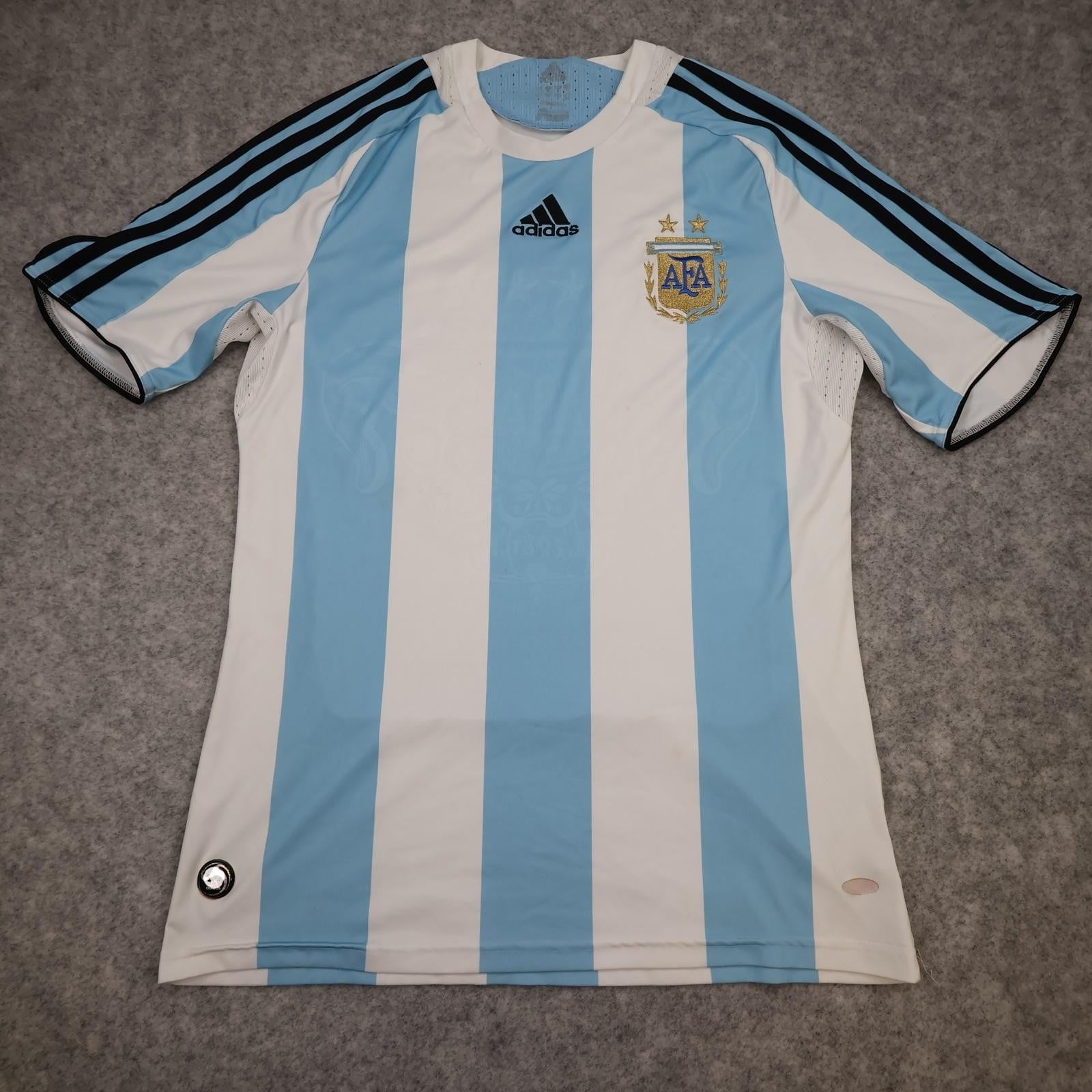 Argentina Home Shirt Mens Medium Blue 2007 2009 Football Adidas AFA Jersey