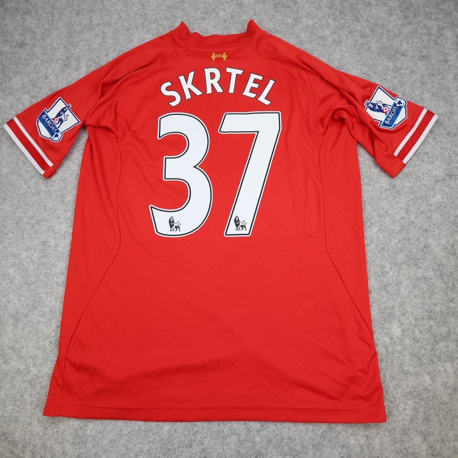 Liverpool Shirt Mens Large Red Home 2013 2014 Football Soccer Warrior Skrtel 37