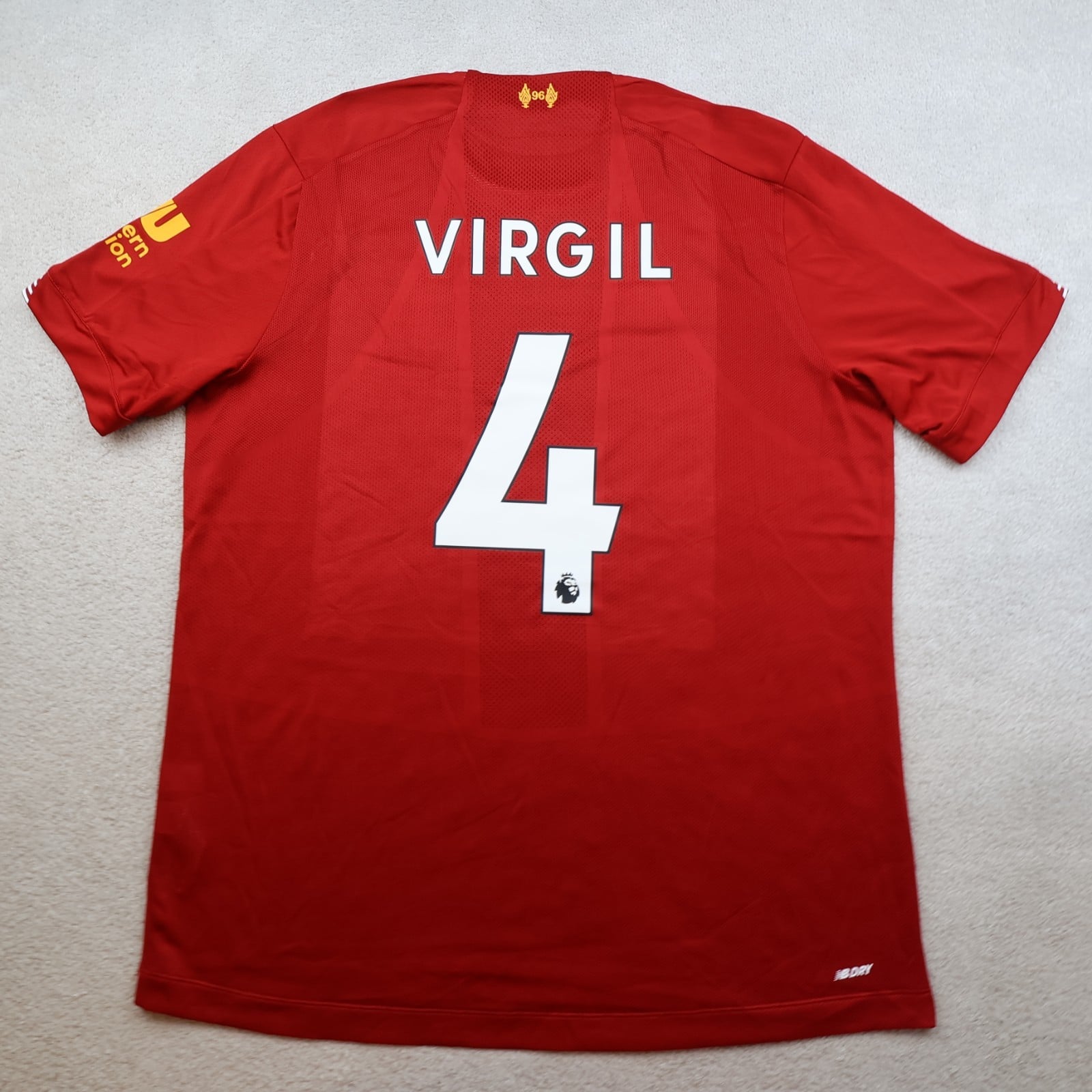 Liverpool Shirt Large Red Home Kit 2019 2020 New Balance Jersey van Dijk 4