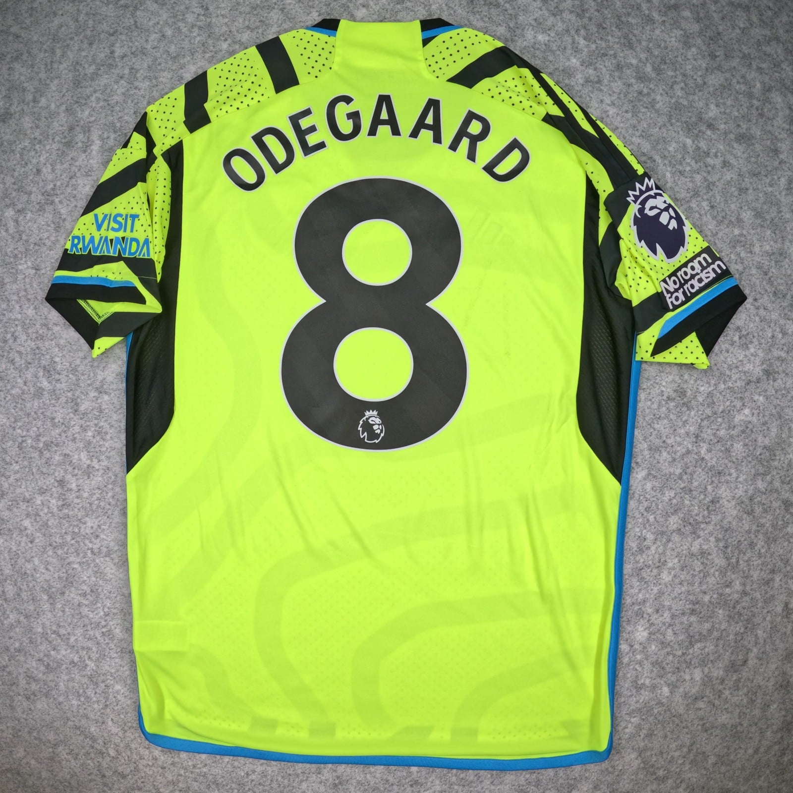 Arsenal Football Shirt Medium Yellow Away 2023 2024 adidas Martin Ødegaard