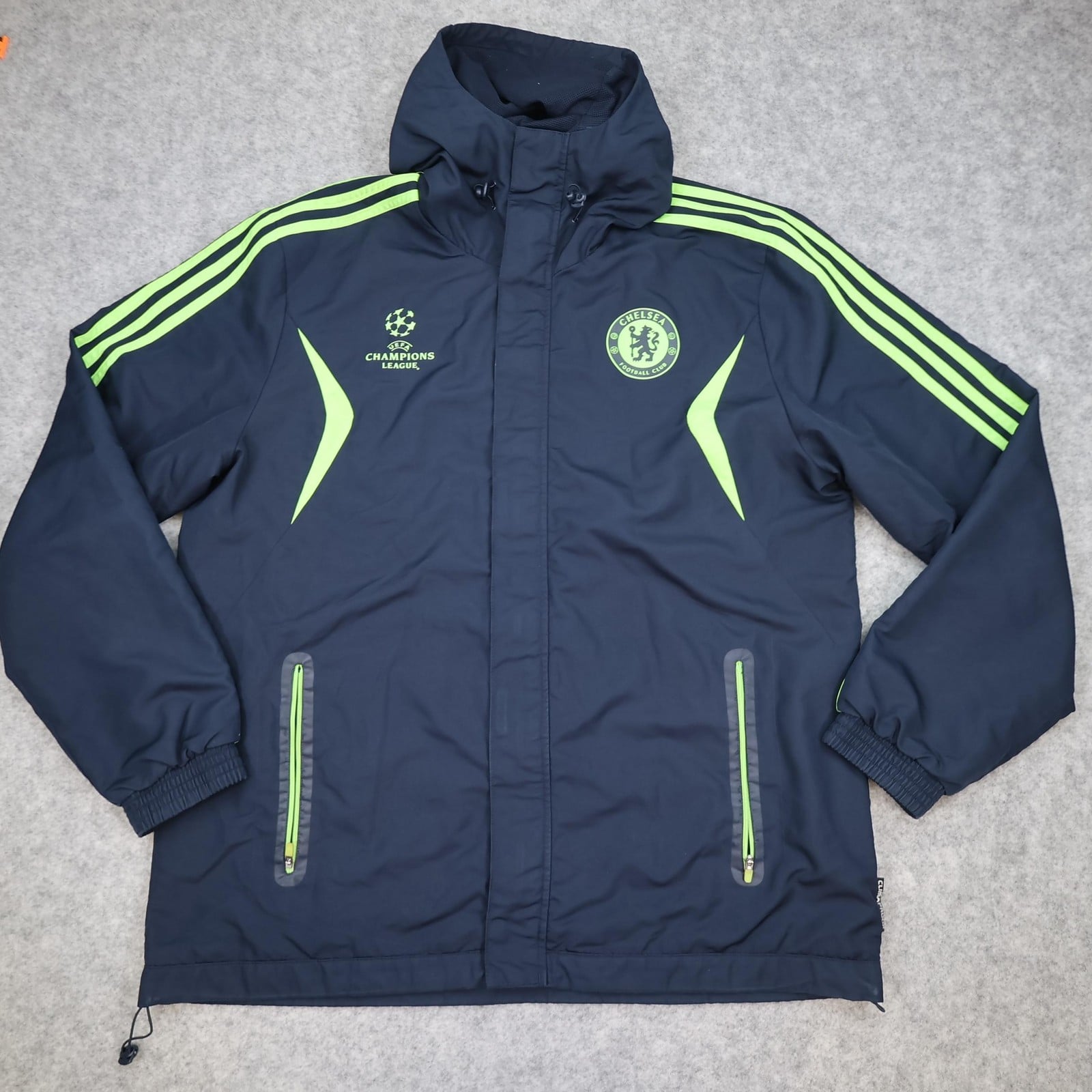 Chelsea Jacket Mens Large Navy 2010 2011 EPL Football Adidas Champions League