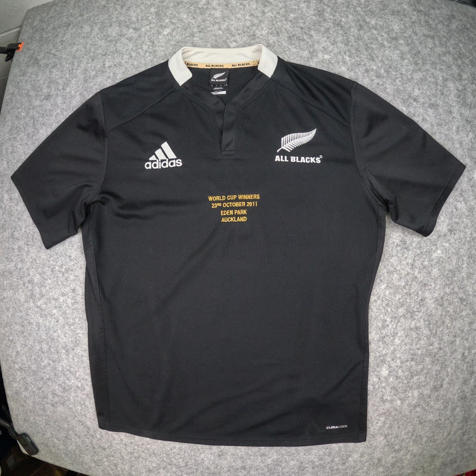 New Zealand All Blacks Rugby Shirt Adult Extra Large adidas World Cup 2011
