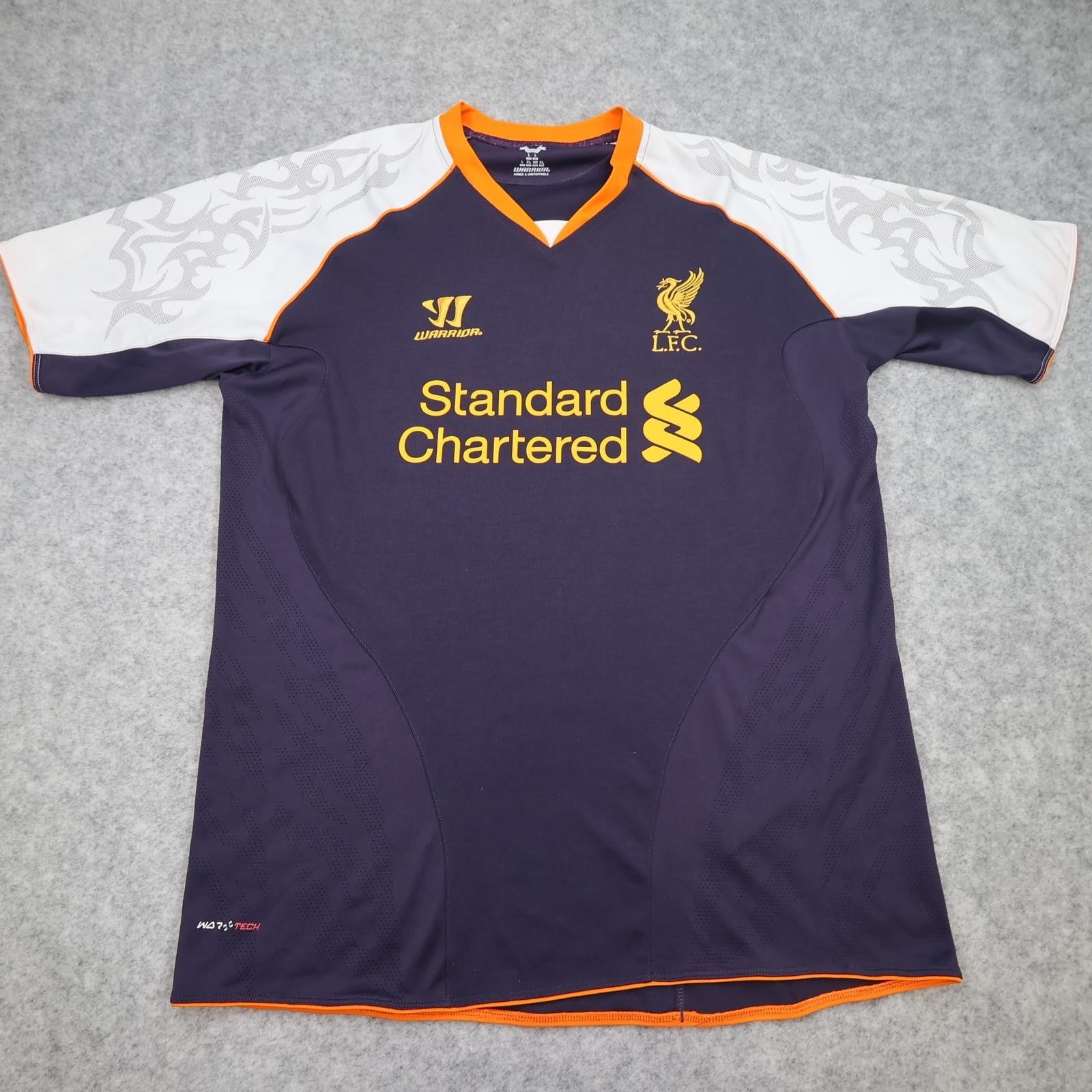 Liverpool Shirt Mens Large Purple 3rd Kit Football Warrior 2012 2013 Jersey