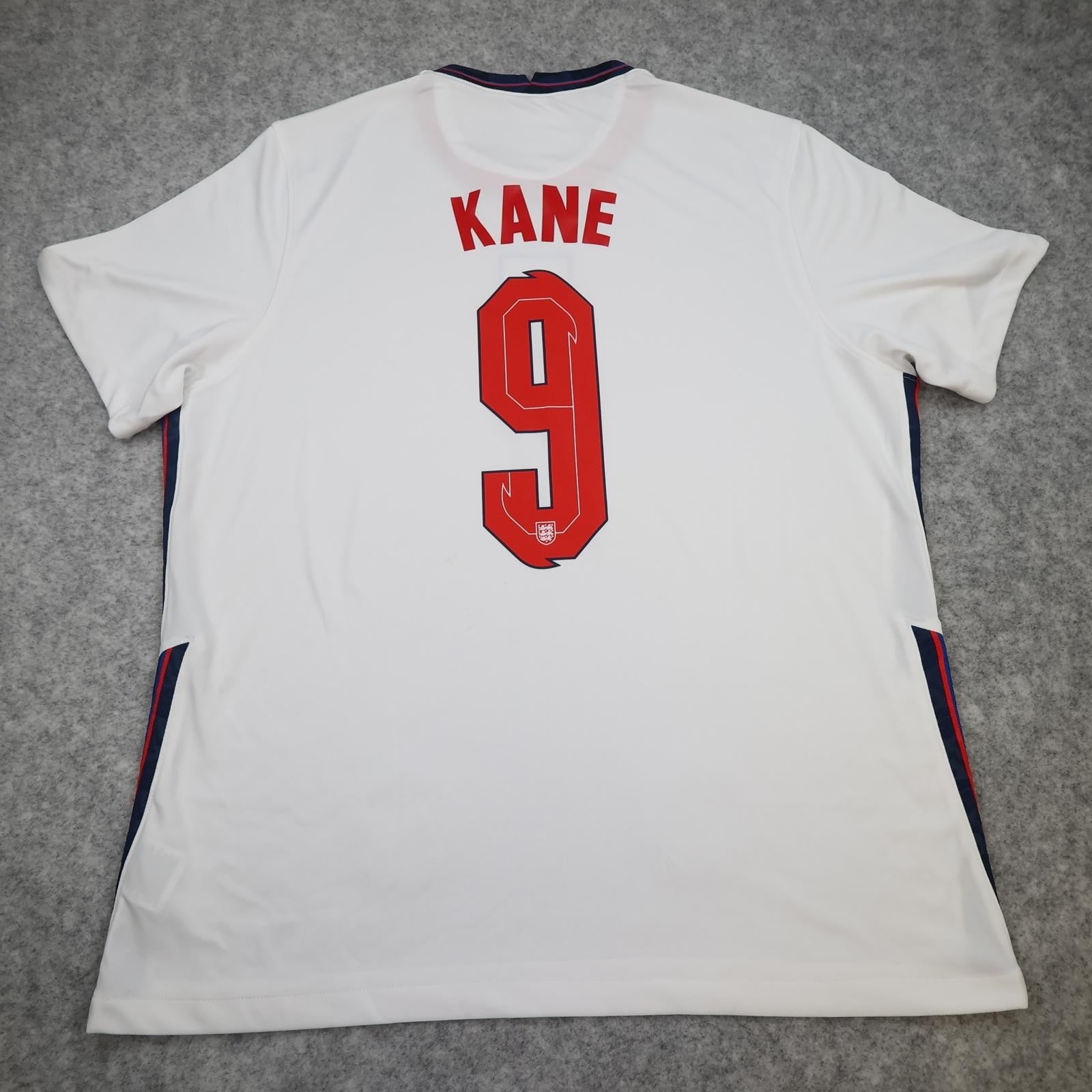 England Home Shirt Mens XL White 2020 2021 Football Nike Kane 9 Dri Fit