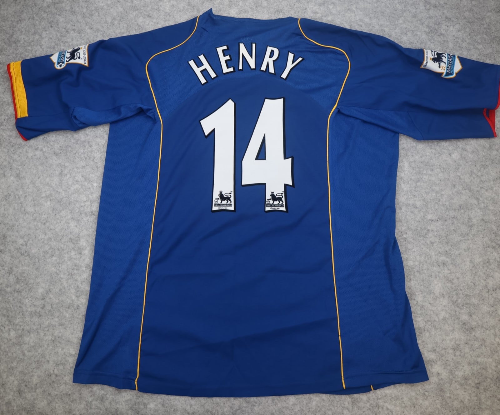 Vintage Arsenal Shirt 2XL Blue Away 2004 2006 Nike Soccer Jersey Thierry Henry