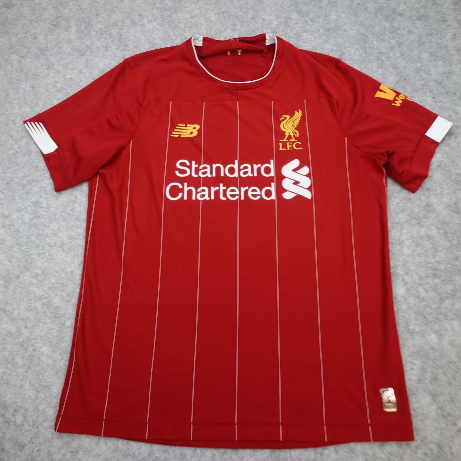 Liverpool Shirt Mens Medium Red Home 2019 2020 EPL Football New Balance Jersey