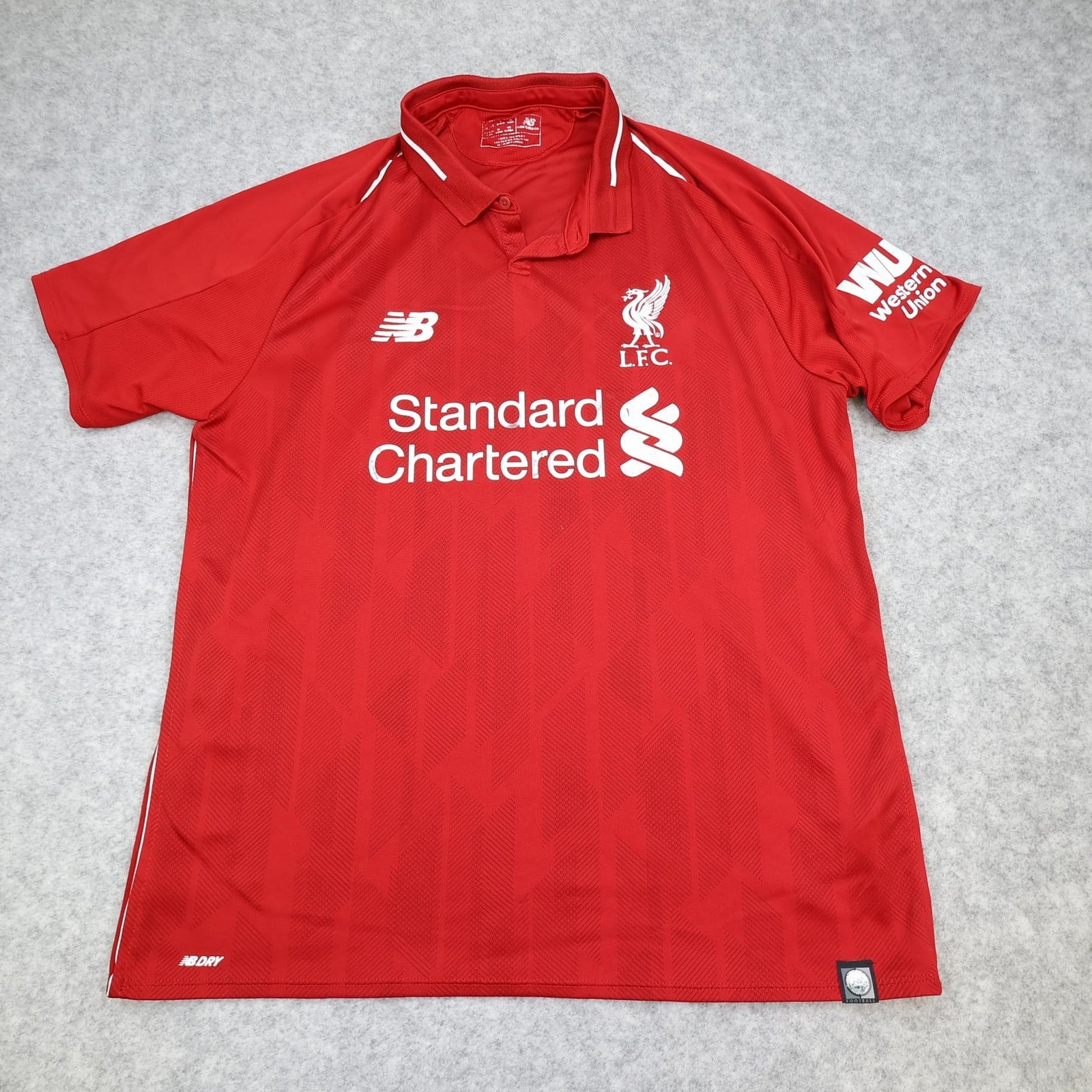 Liverpool Shirt Mens Large Red Home 2018 2019 Football New Balance Soccer Jersey